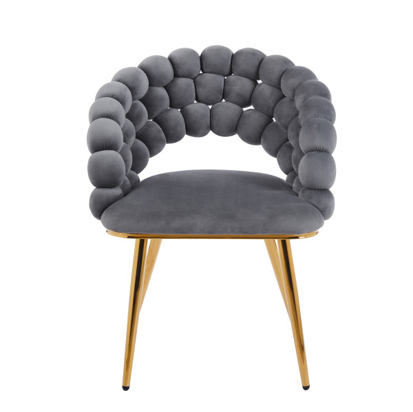 Krzesło K20-FX (G) velvet (szare)