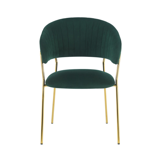 PRZEDSPRZEDAŻ Krzesło K4-FX velvet - Riviera 38 zielone