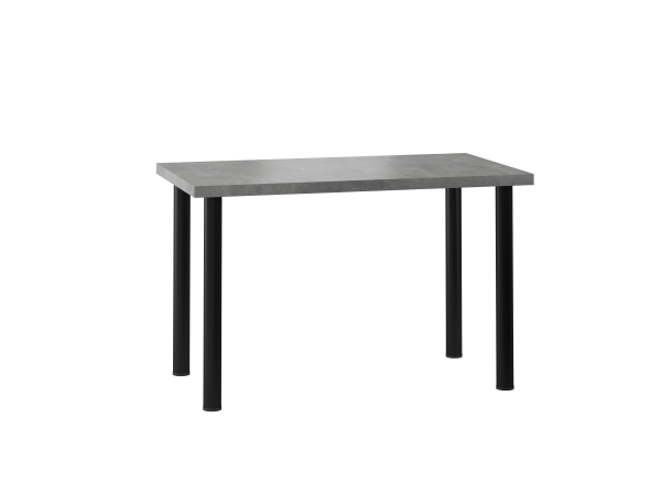 Stół (beton) 68x120 /nogi czarny mat/