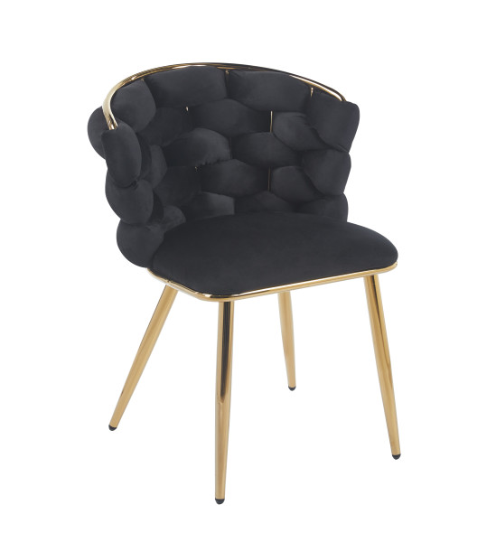 Krzesło K47-FX (G) velvet (czarny)