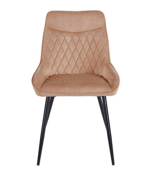 PRZEDSPRZEDAŻ Krzesło K58-FX-149702 velvet - Riviera 24 cappuccino