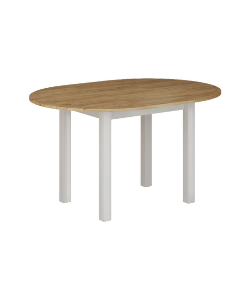 Stół ST3-FX rozkładany (dąb złoty craft/biały) 100(140)x100