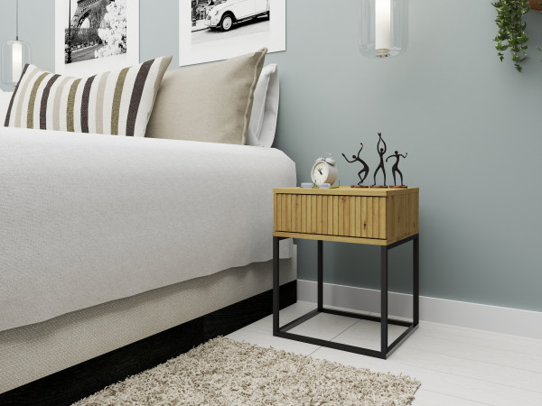 Szafka nocna SN8-FX (dąb artisan)