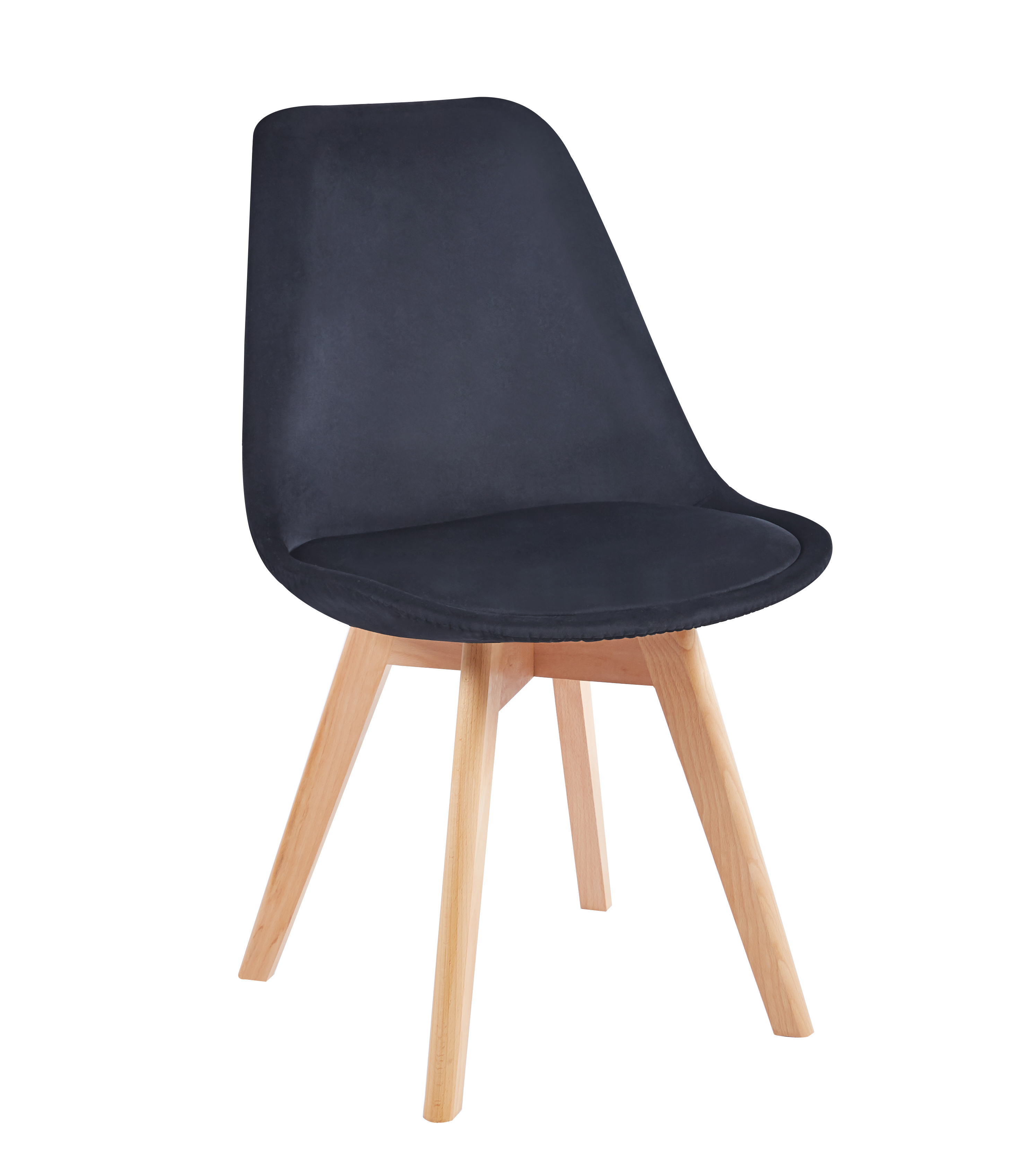 Krzesło PC-010 velvet (czarne)