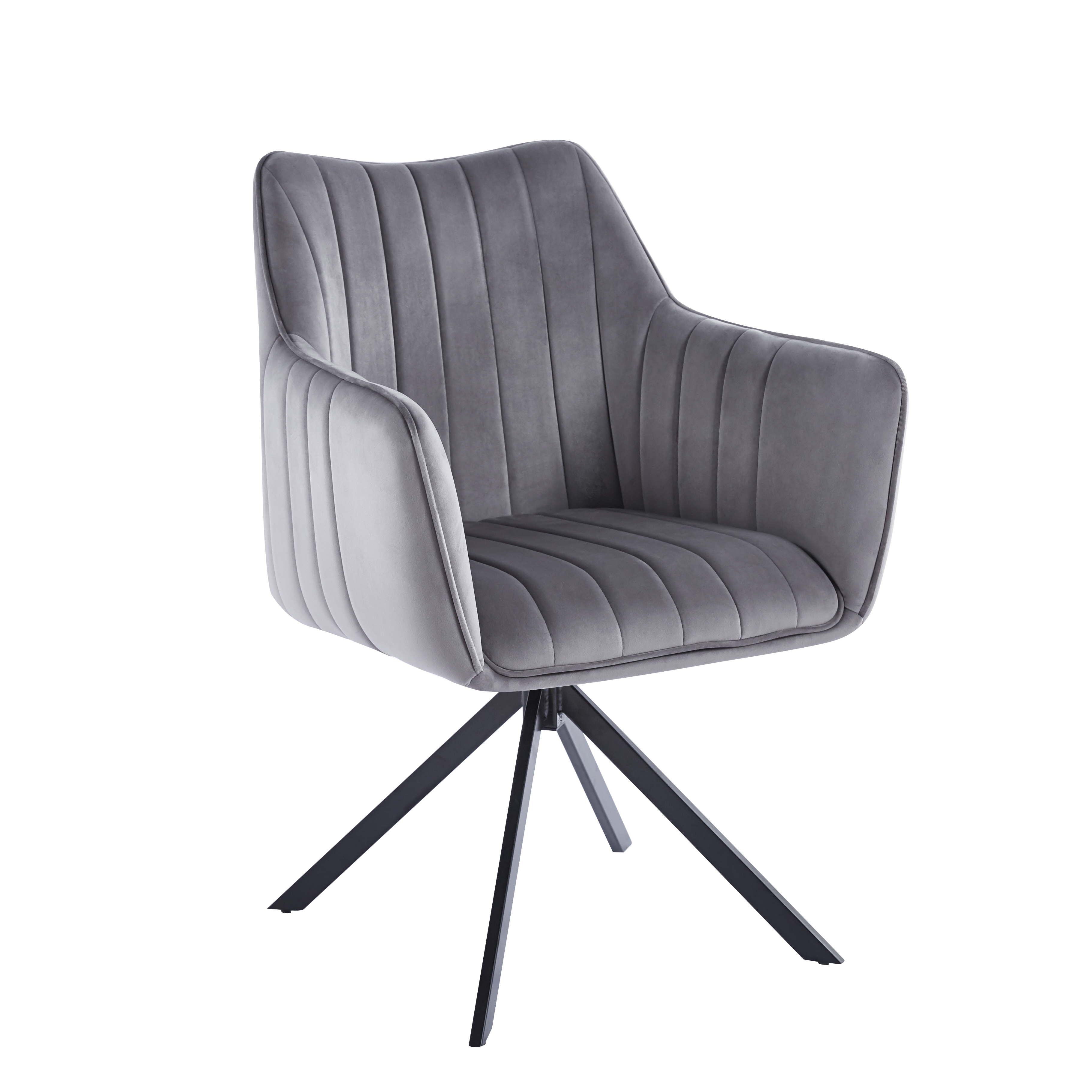 Krzesło K10-FX velvet (szare)
