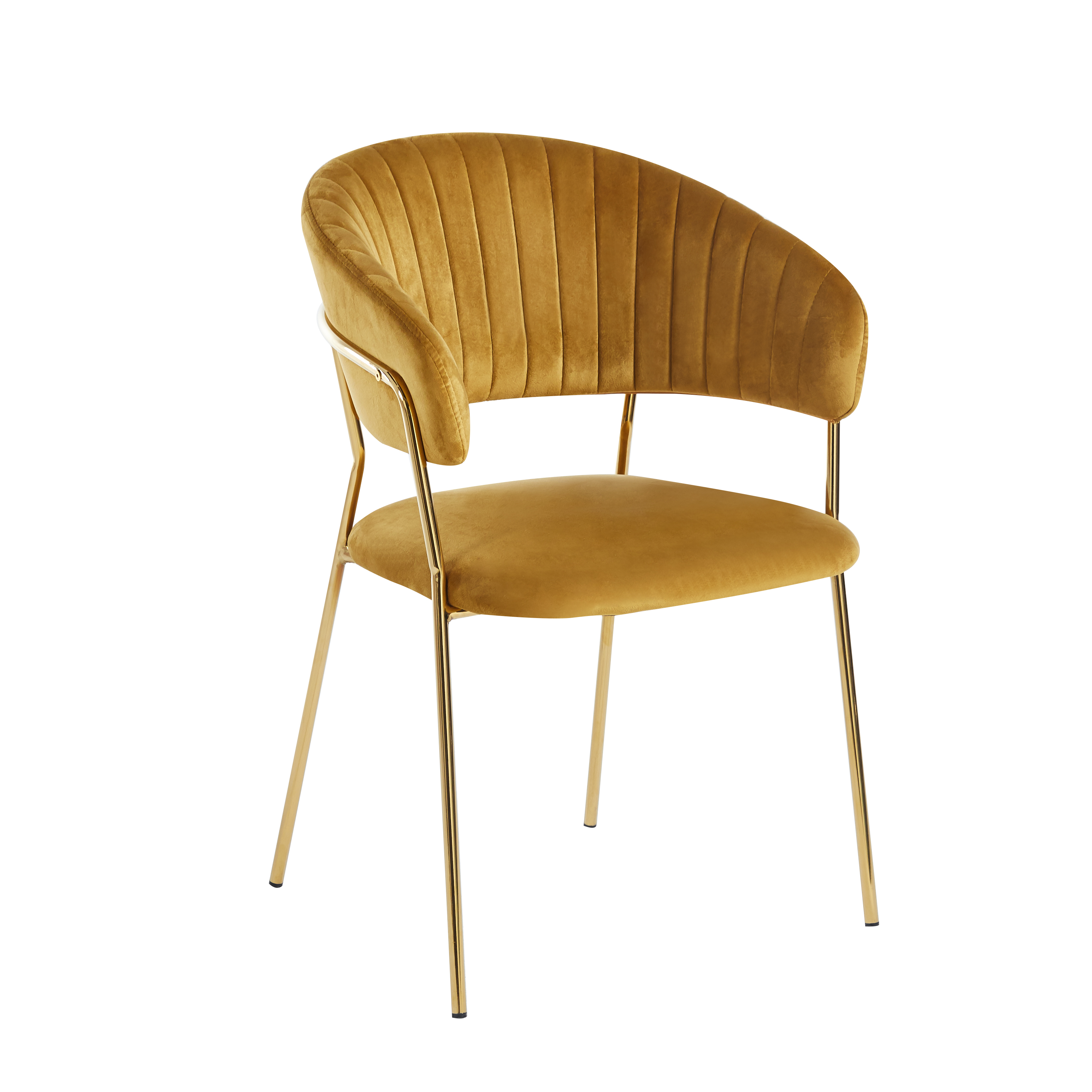 Krzesło K4-FX velvet (curry)