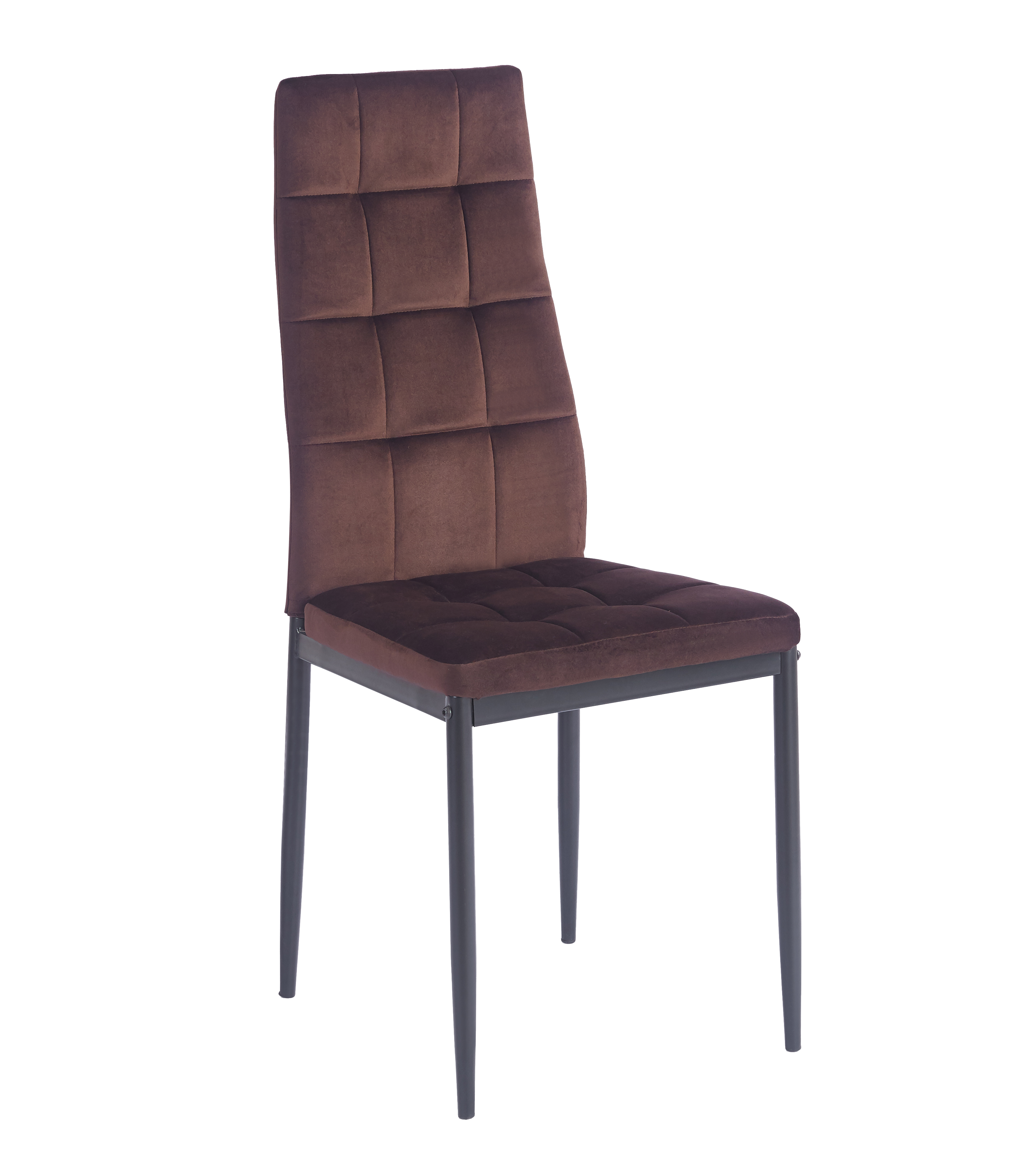 PRZEDSPRZEDAŻ Krzesło K29-FX velvet - Riviera 28 brązowe