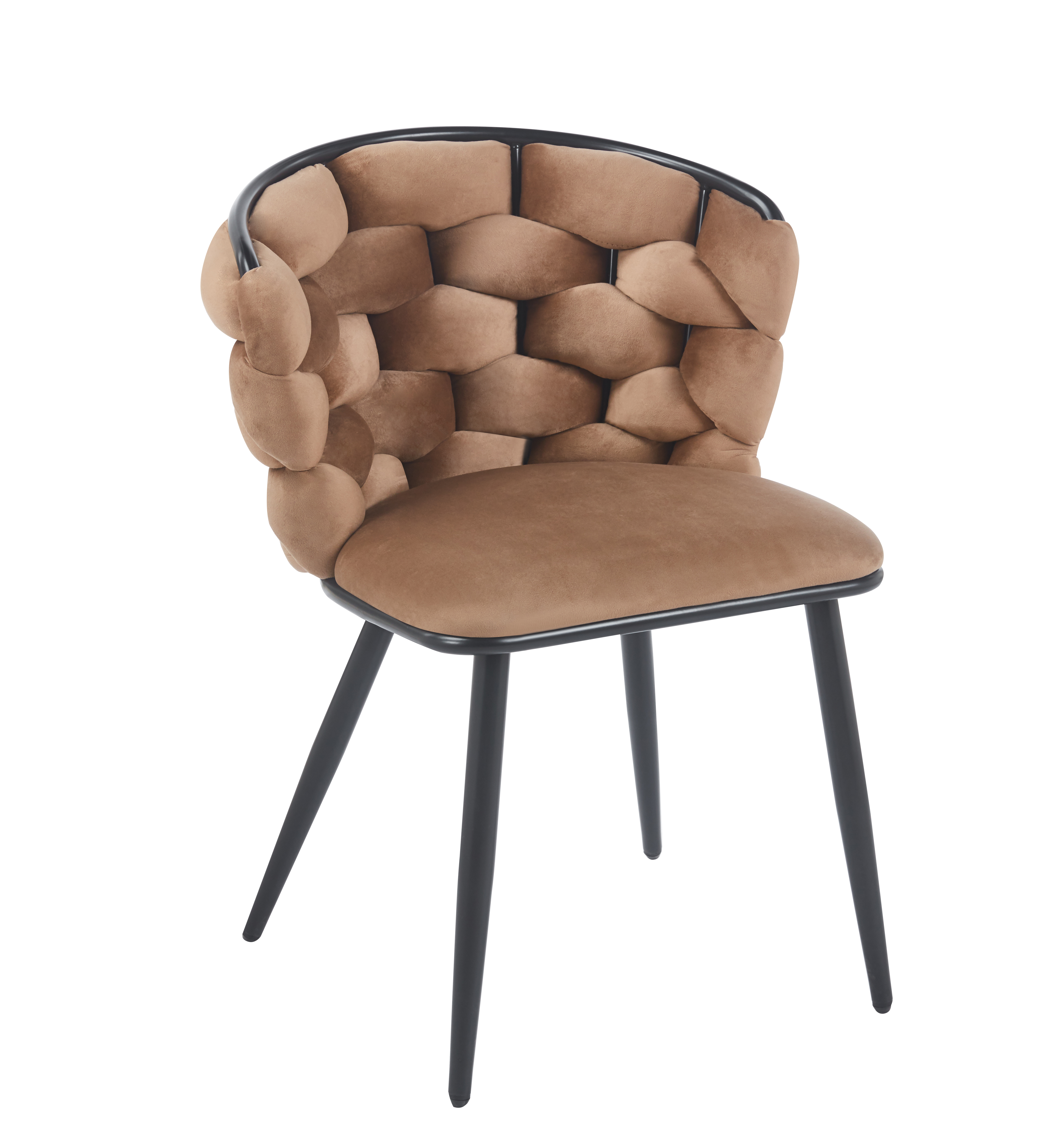 Krzesło K47-FX (B) velvet (cappuccino)