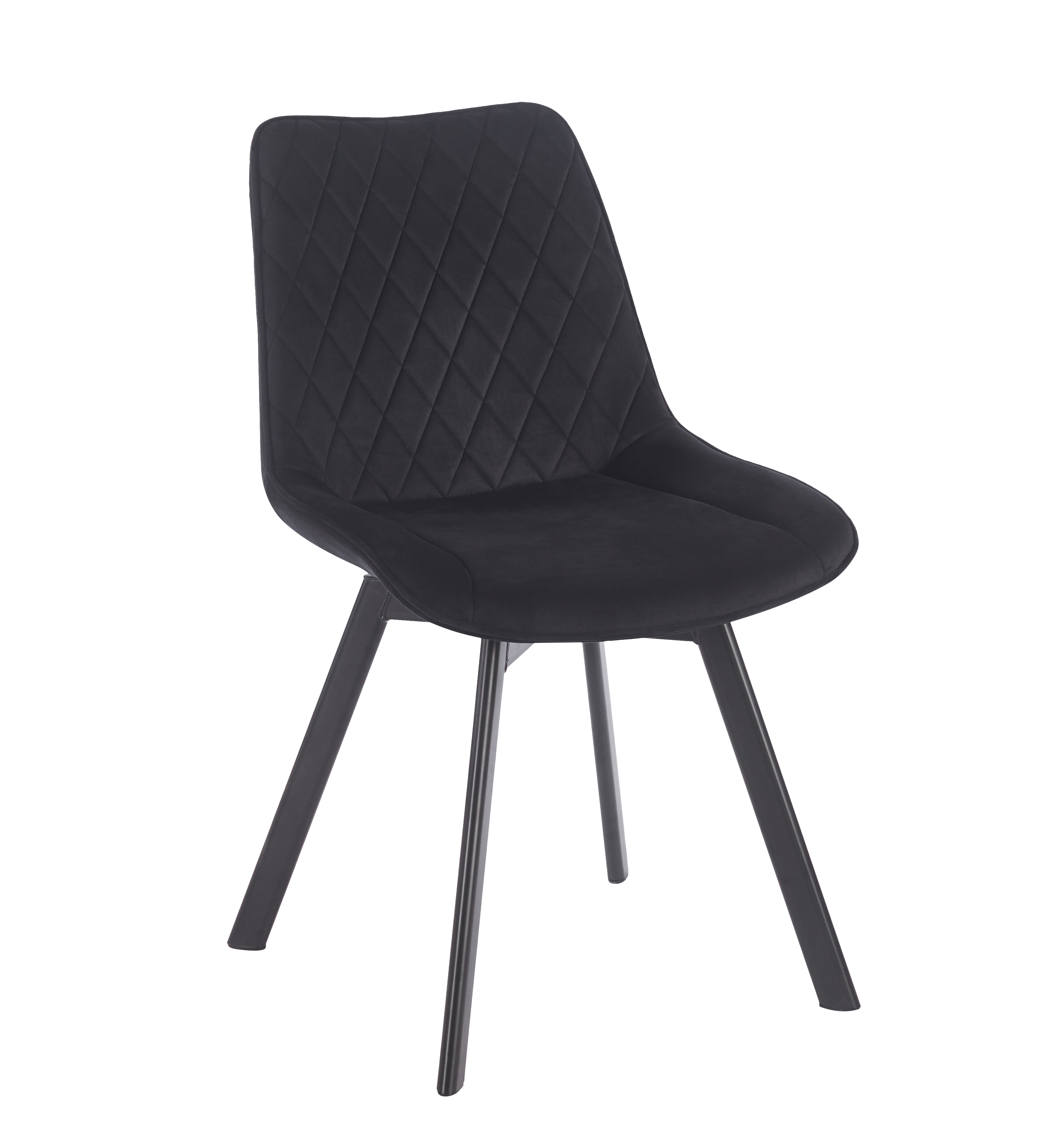 Krzesło K62-FX velvet - Riviera 100 czarne