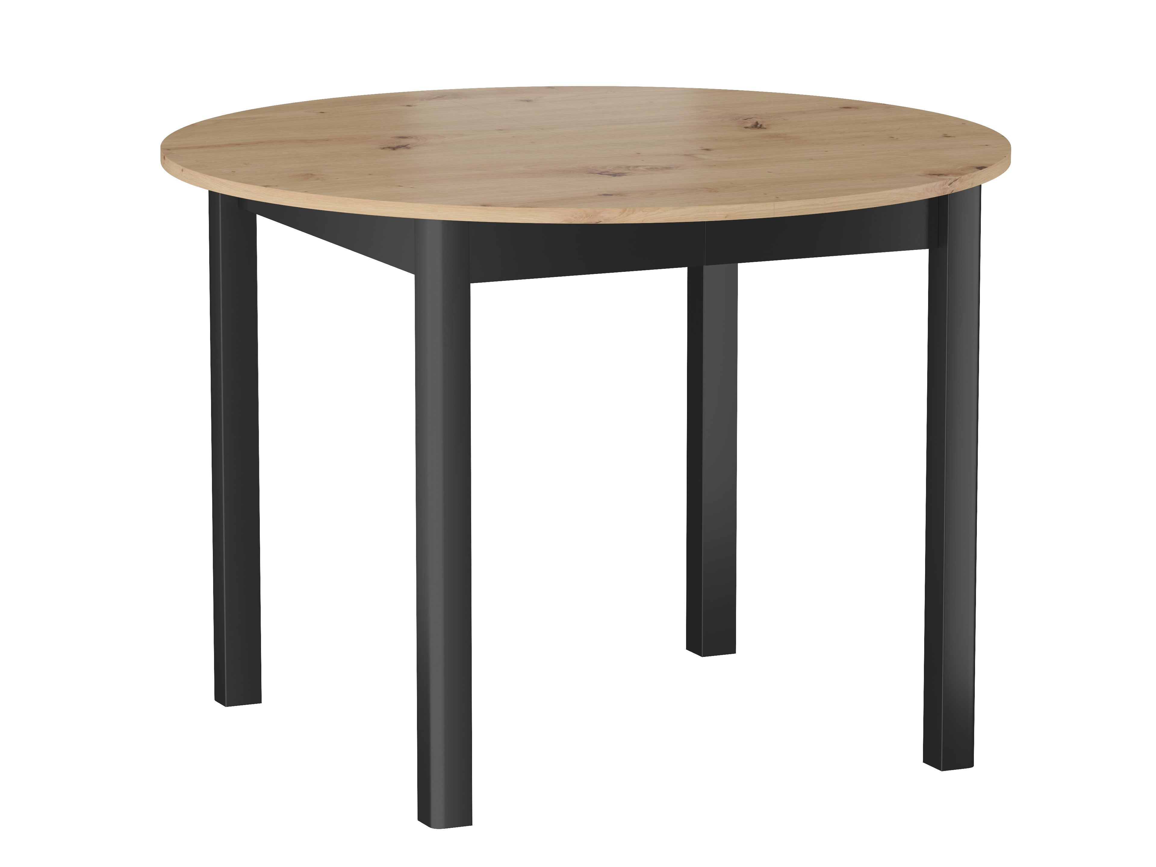 Stół rozkładany ST5-FX (dąb artisan/czarny) 102(144)x102