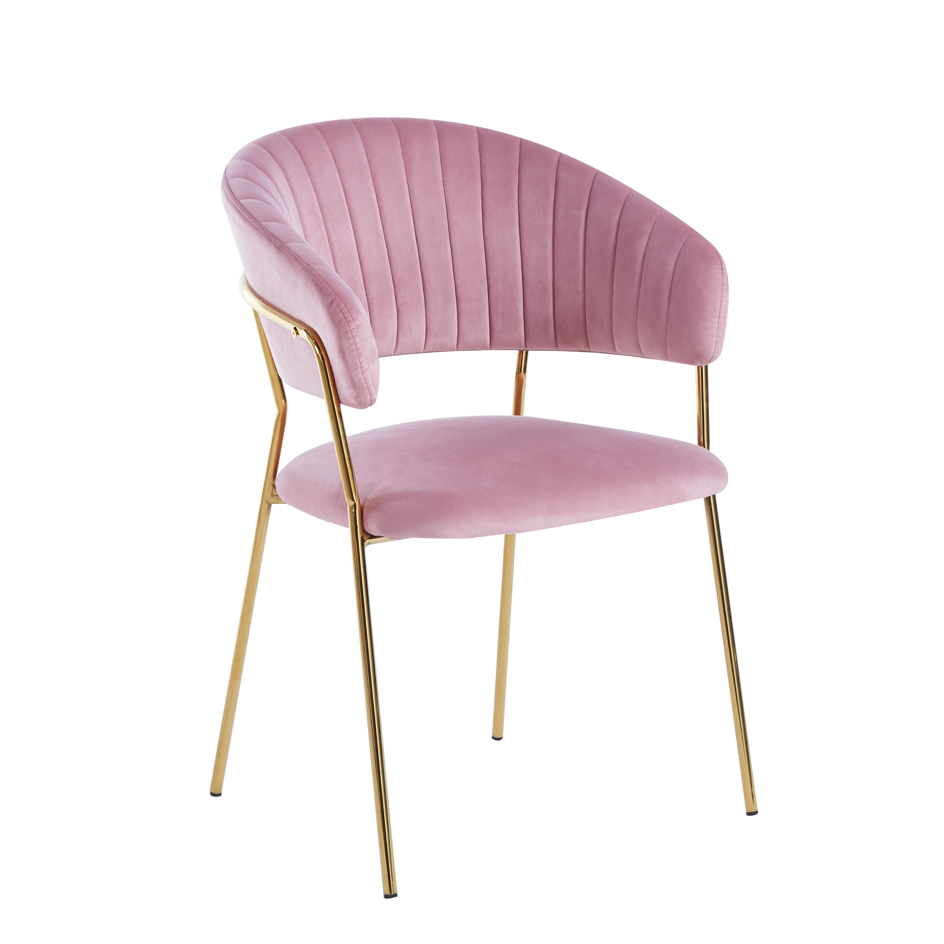 Krzesło K4-FX velvet (różowe)