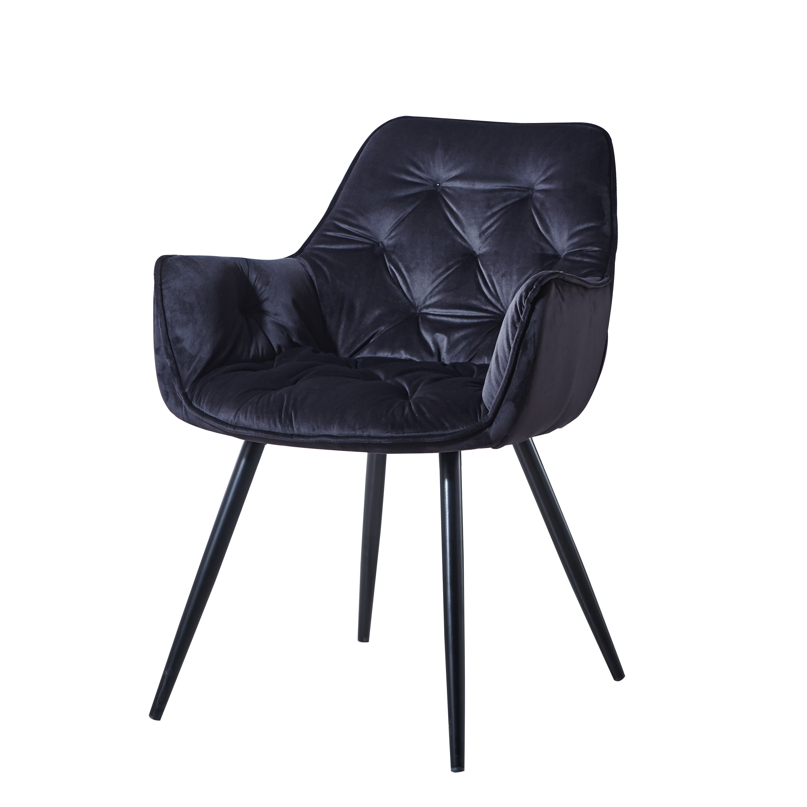 Krzesło HF-058 velvet czarne