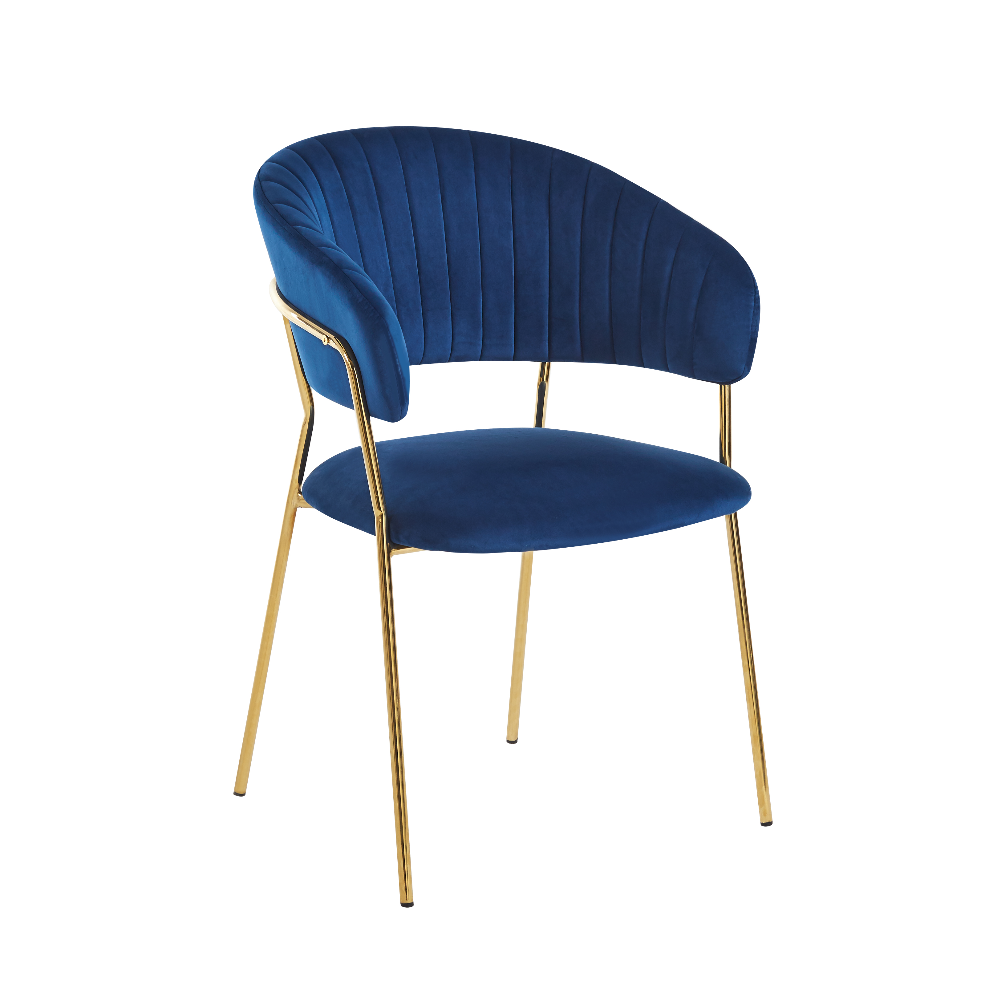Krzesło K4-FX velvet (niebieskie)