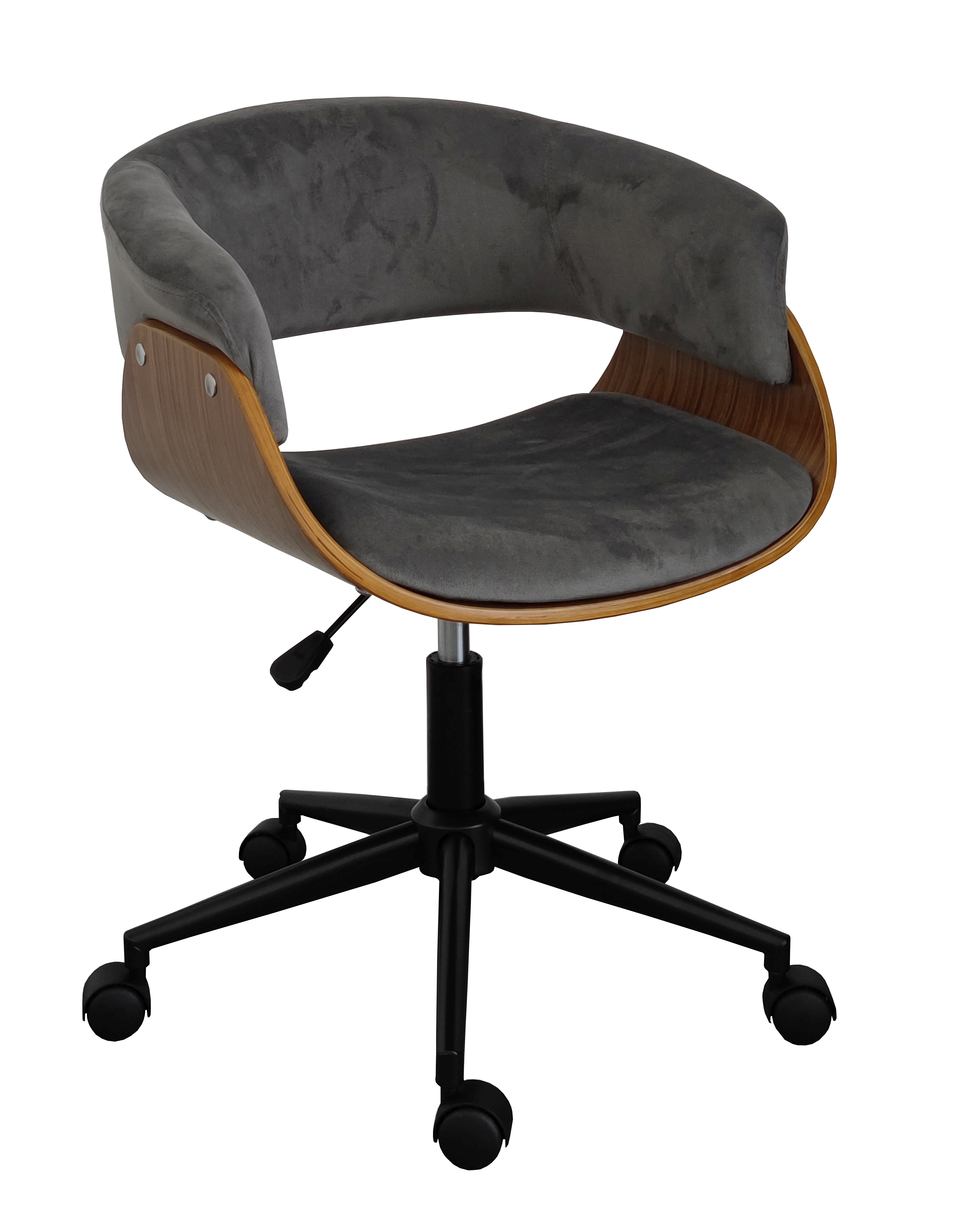 Krzesło obrotowe FB6-FX velvet szare