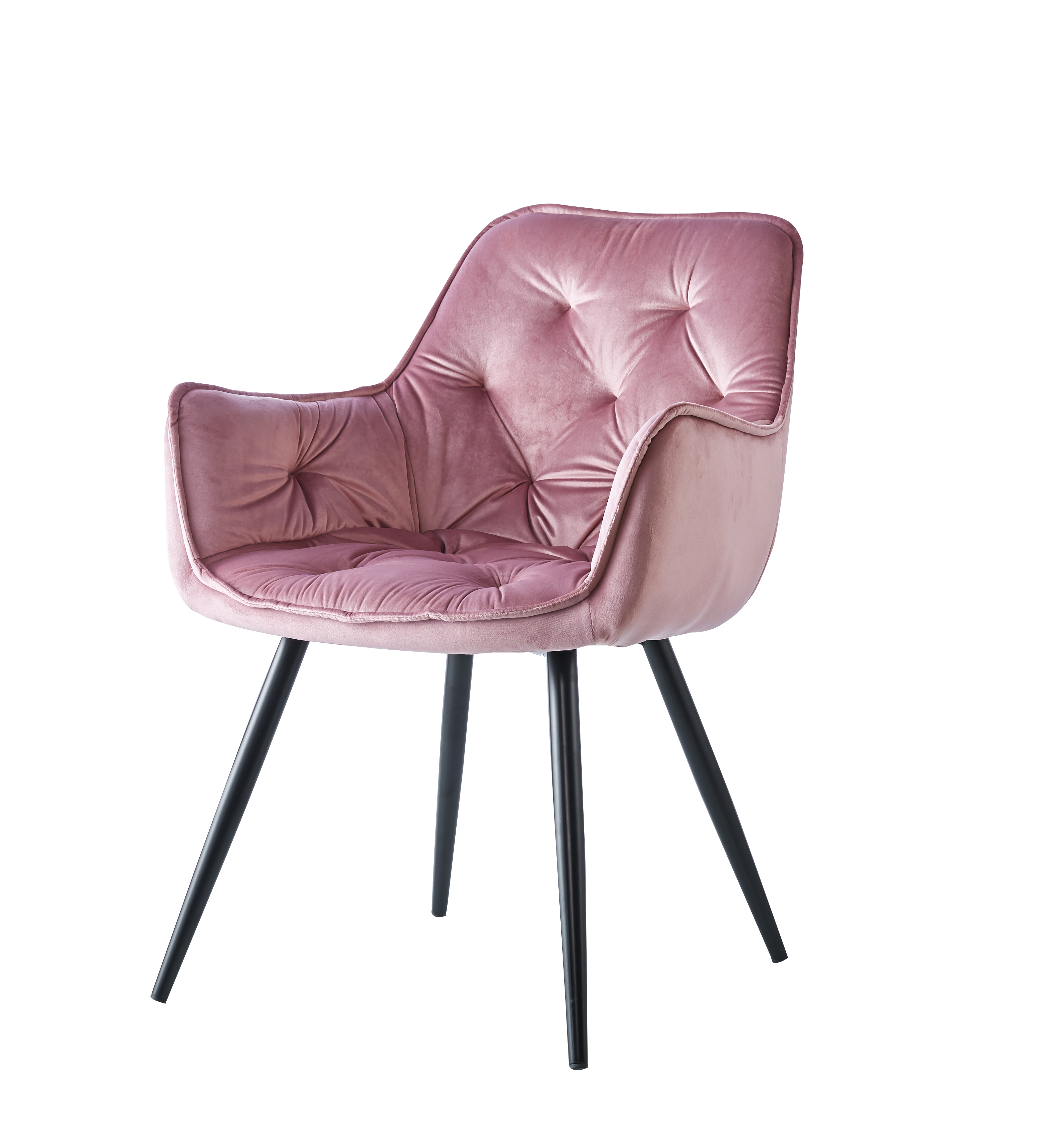 Krzesło HF-058 velvet różowe