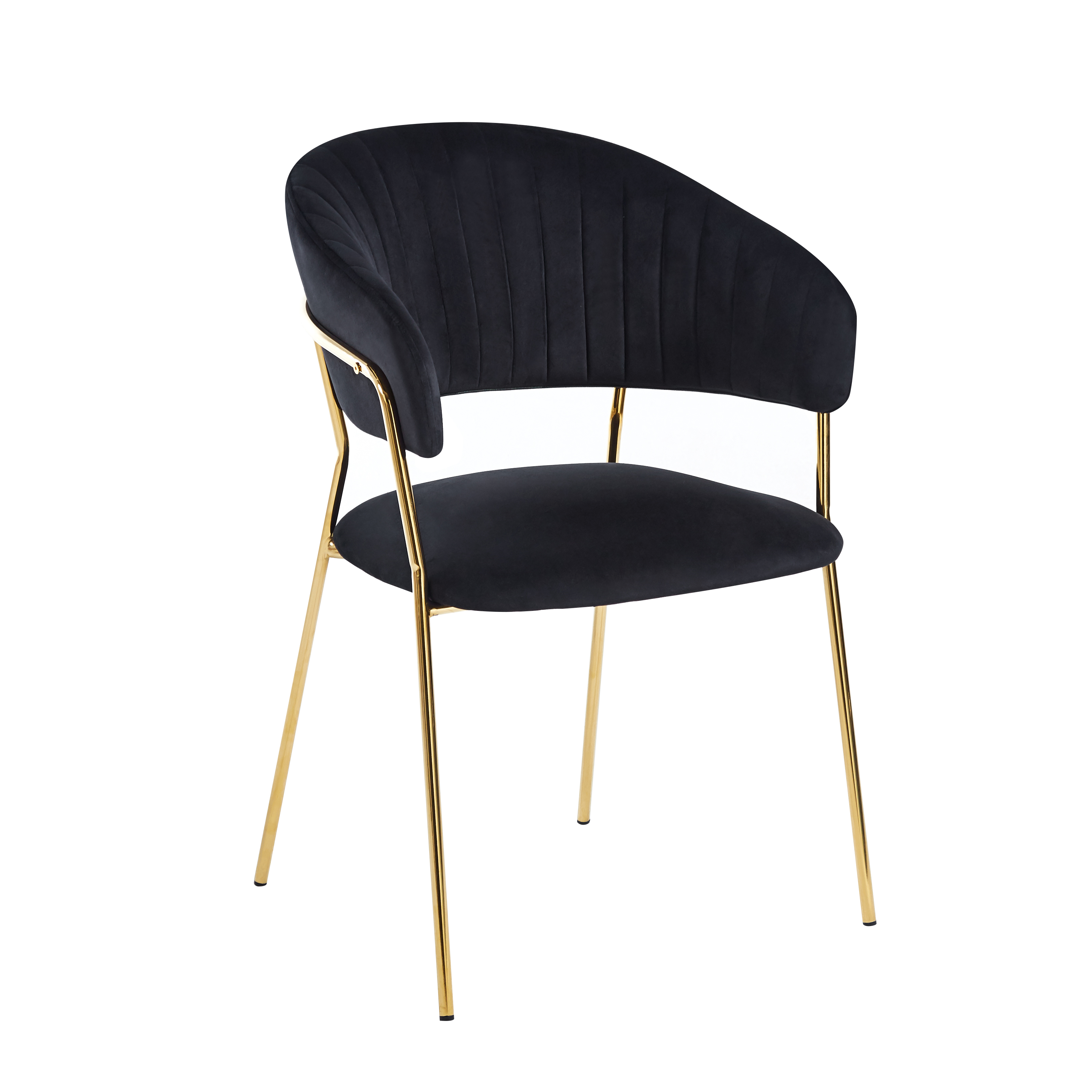 Krzesło K4-FX velvet (czarne)