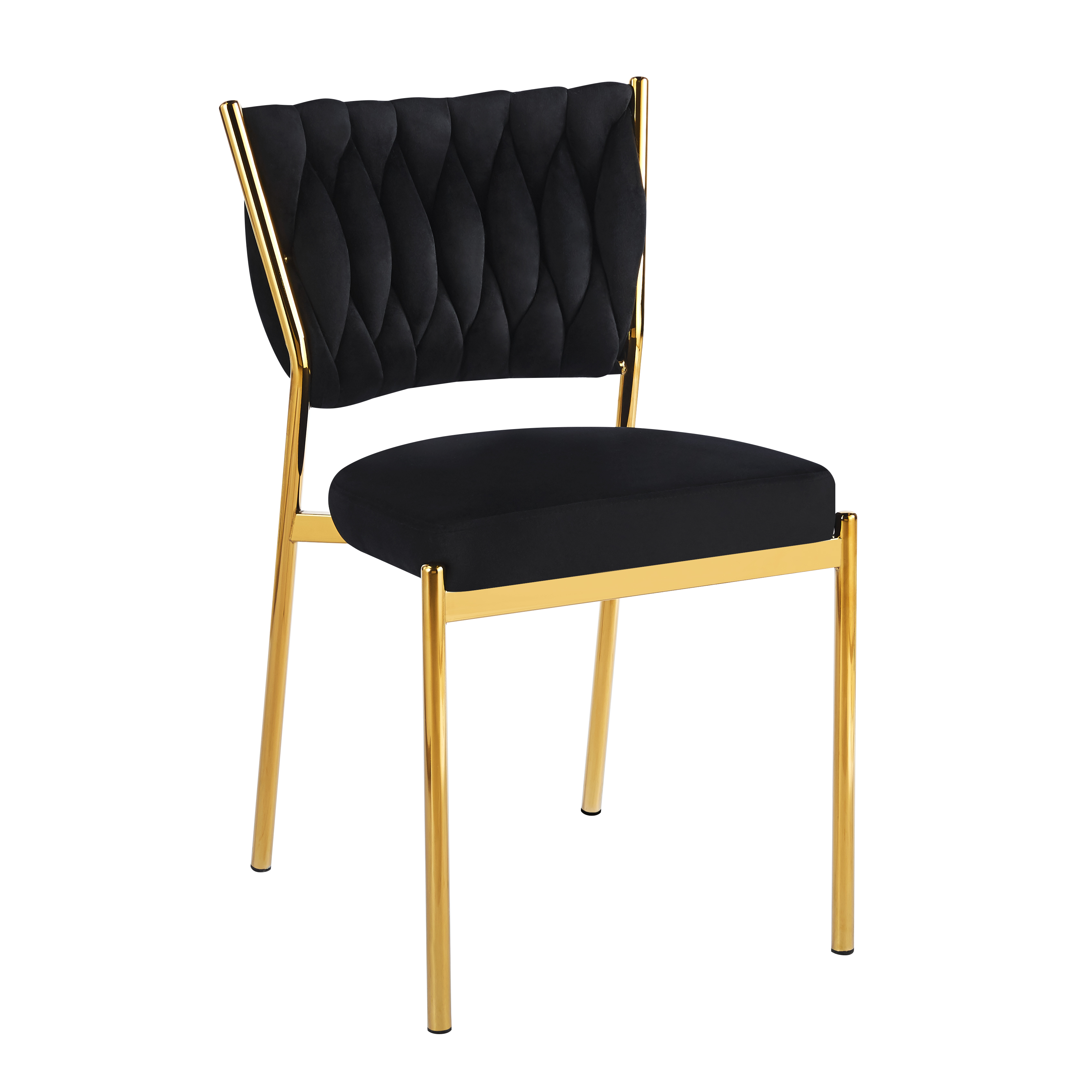 Krzesło K45-FX velvet - Riviera 100 czarne