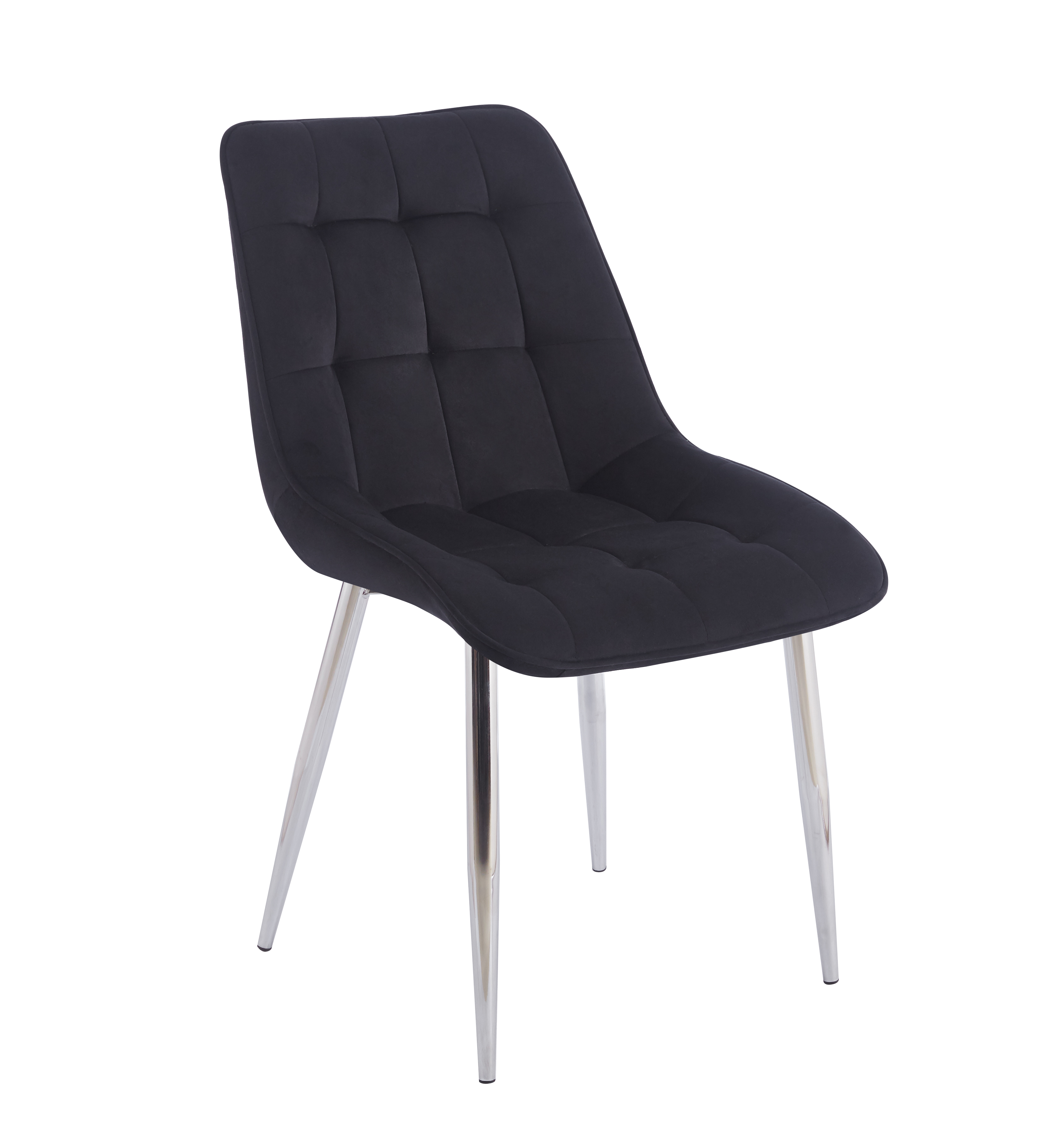 Krzesło J262-1 (S) velvet - Riviera 100 czarne