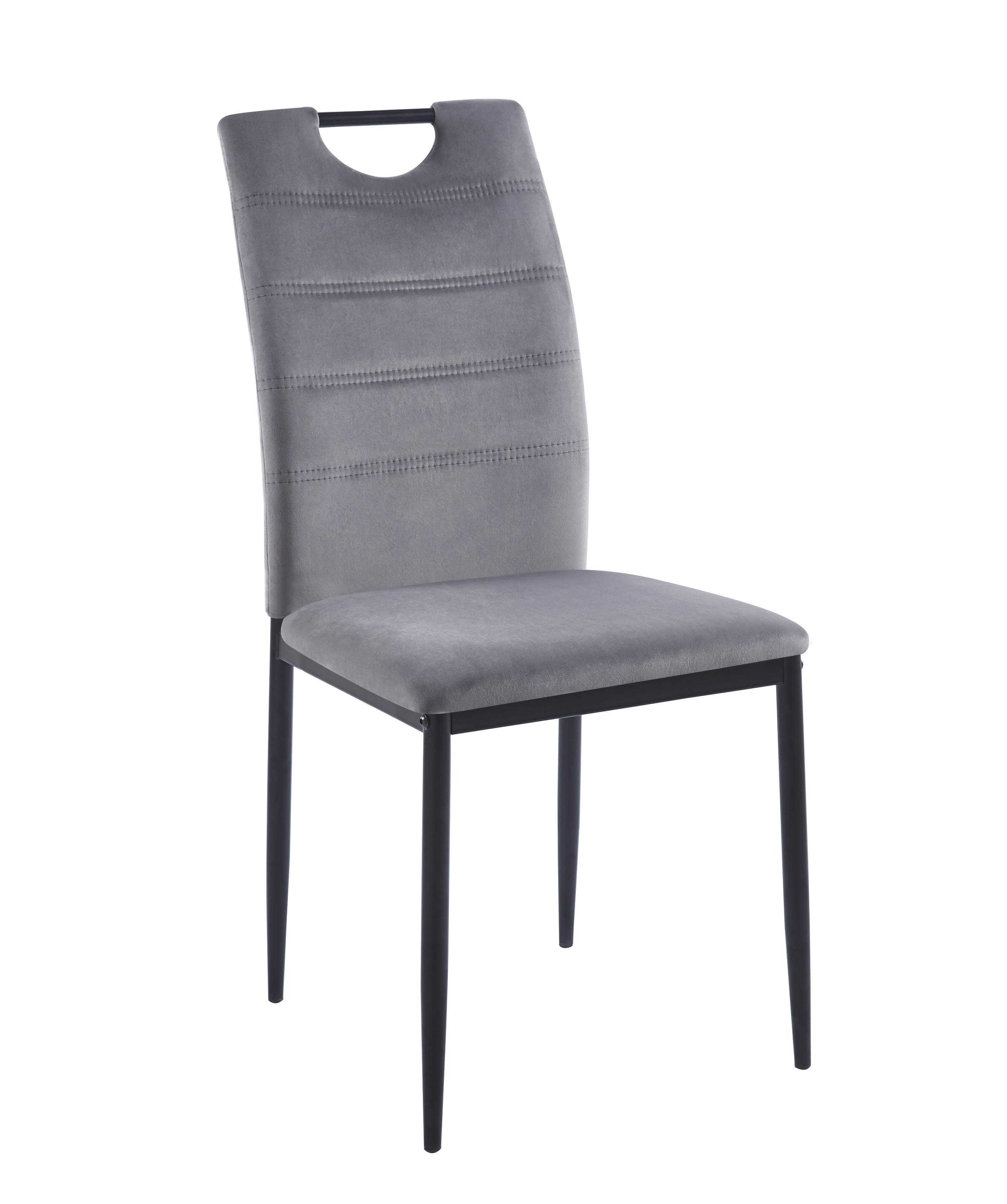 Krzesło K13-FX velvet (szare)
