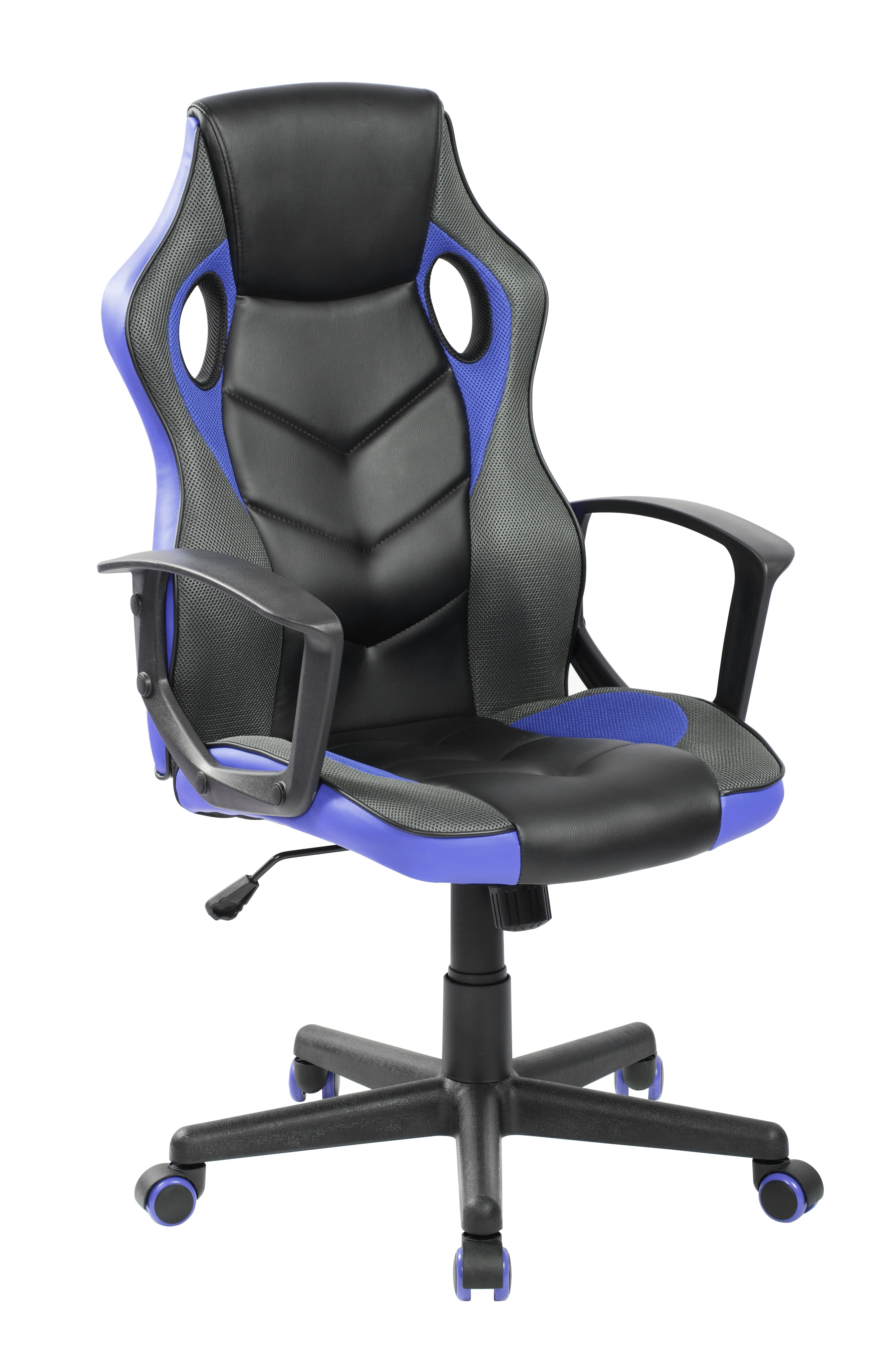 Krzesło obrotowe QZY-2M czarno-niebieskie