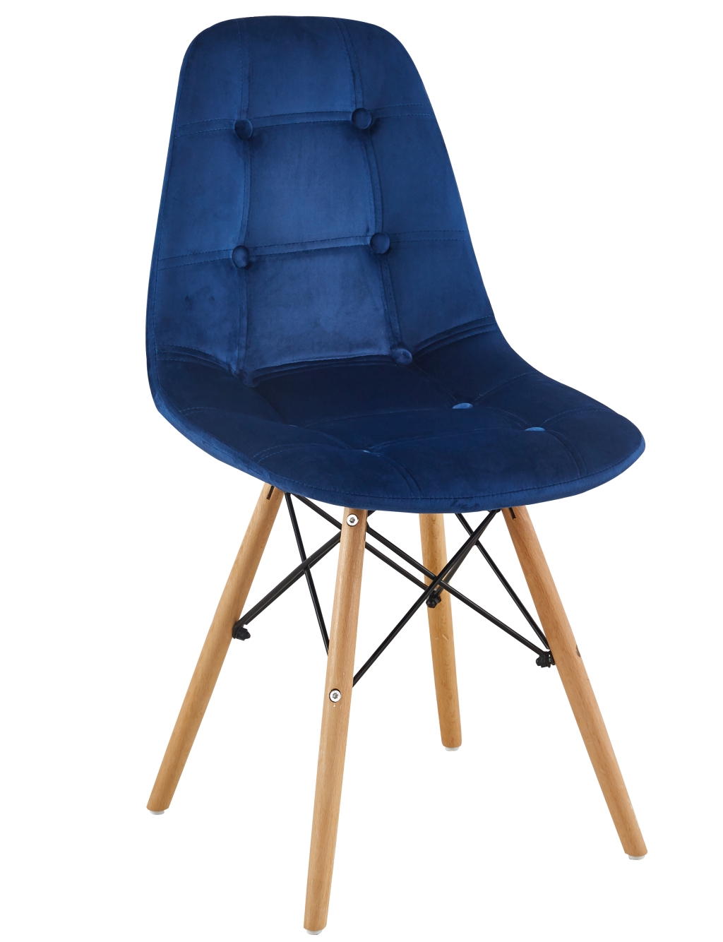 Krzesło PC-106 velvet niebieskie