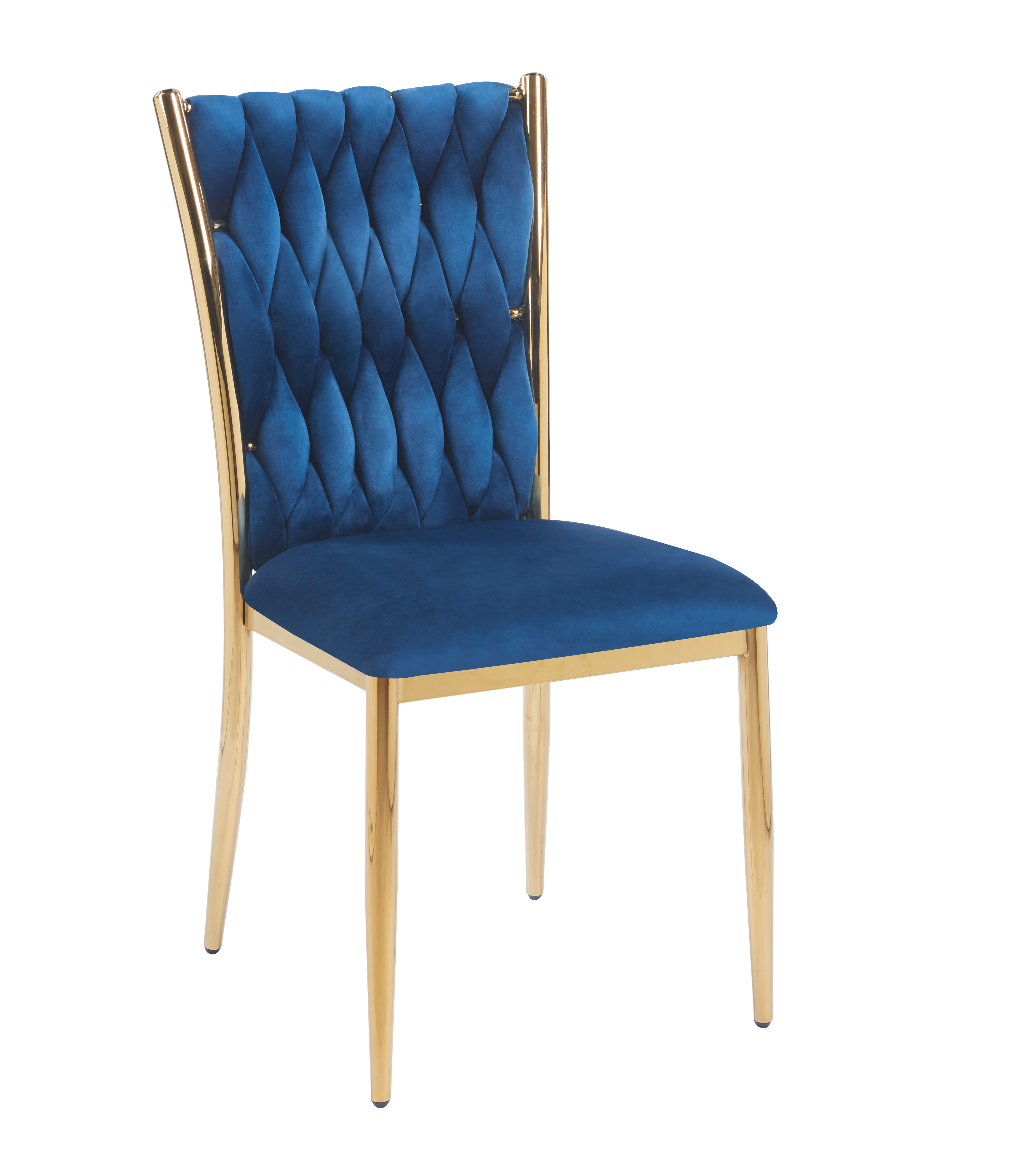 Krzesło velvet K37-FX (G) (niebieskie)