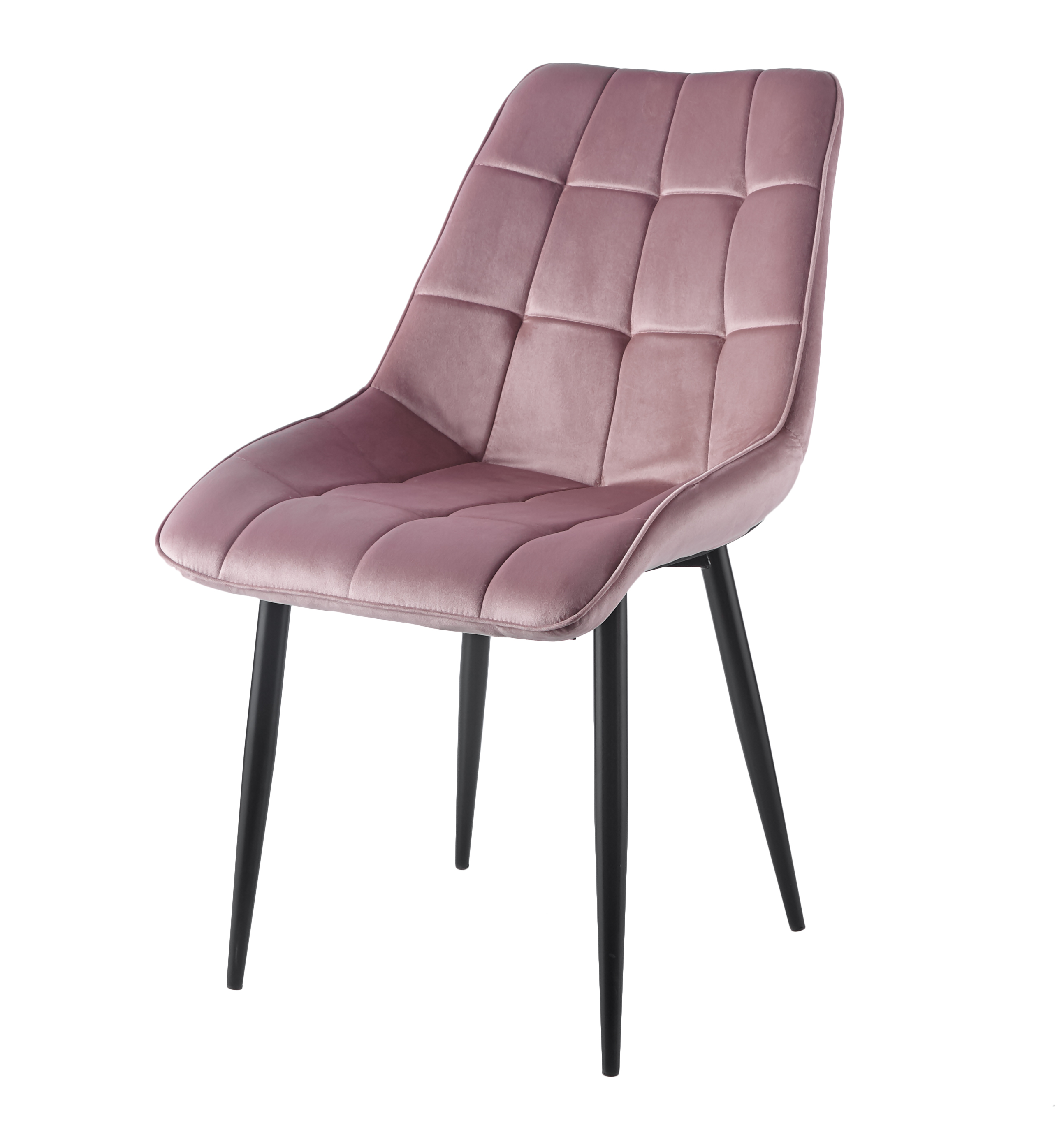 Krzesło J262 velvet różowe
