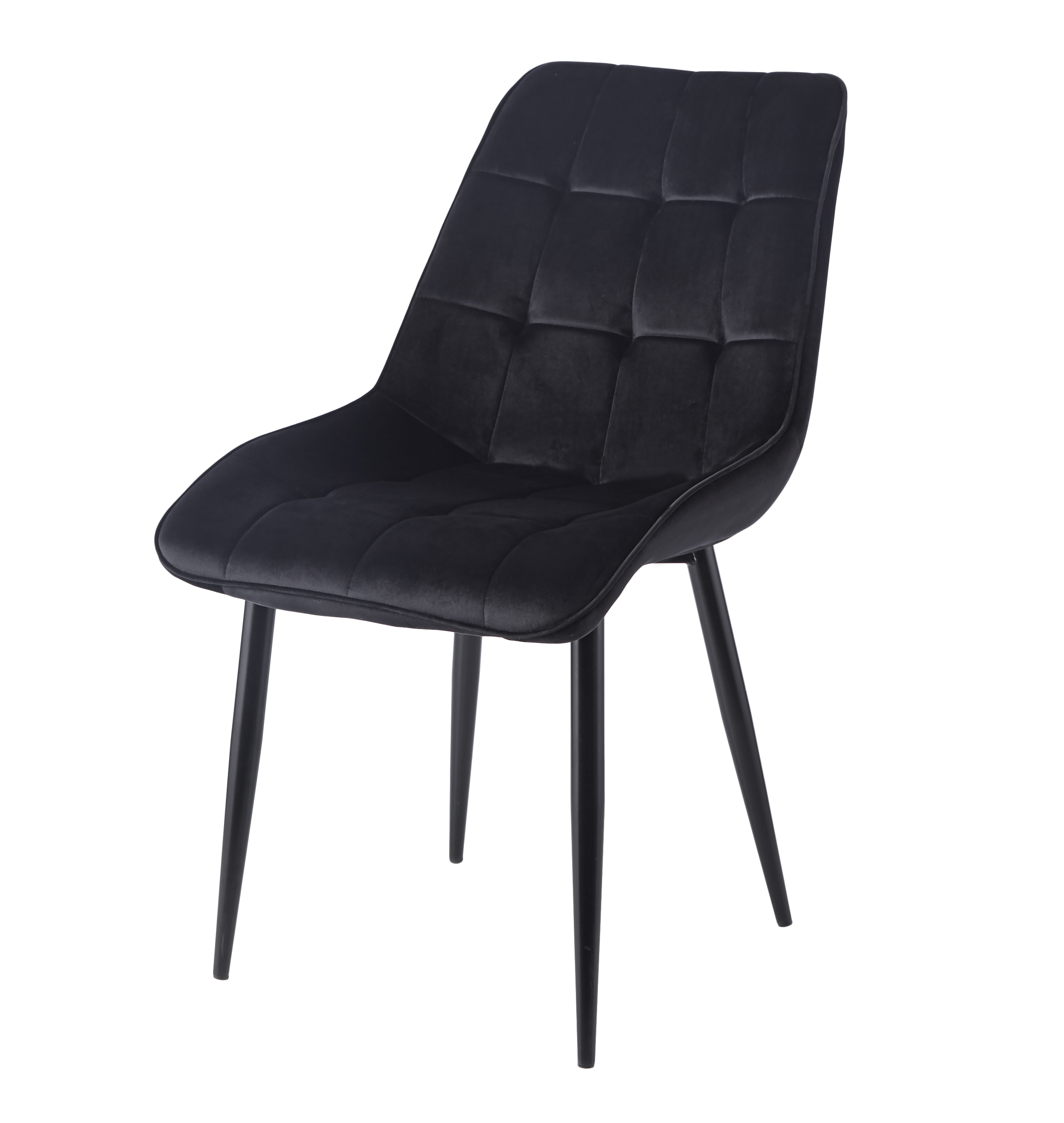 Krzesło J262 velvet czarne