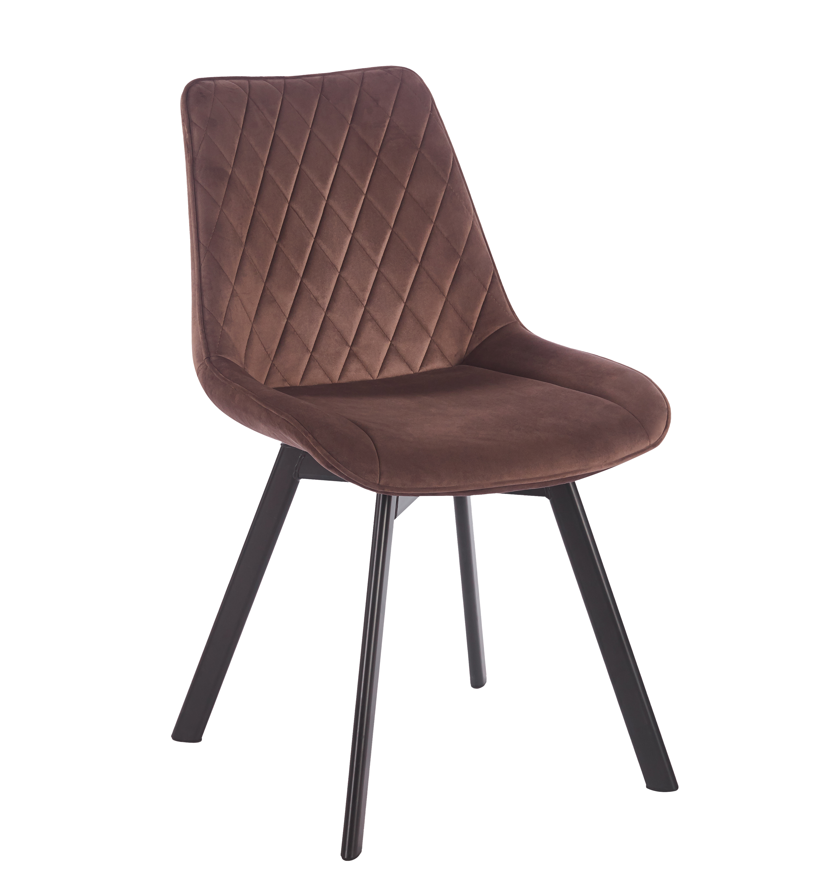Krzesło K62-FX velvet - Riviera 26 mokka brązowe