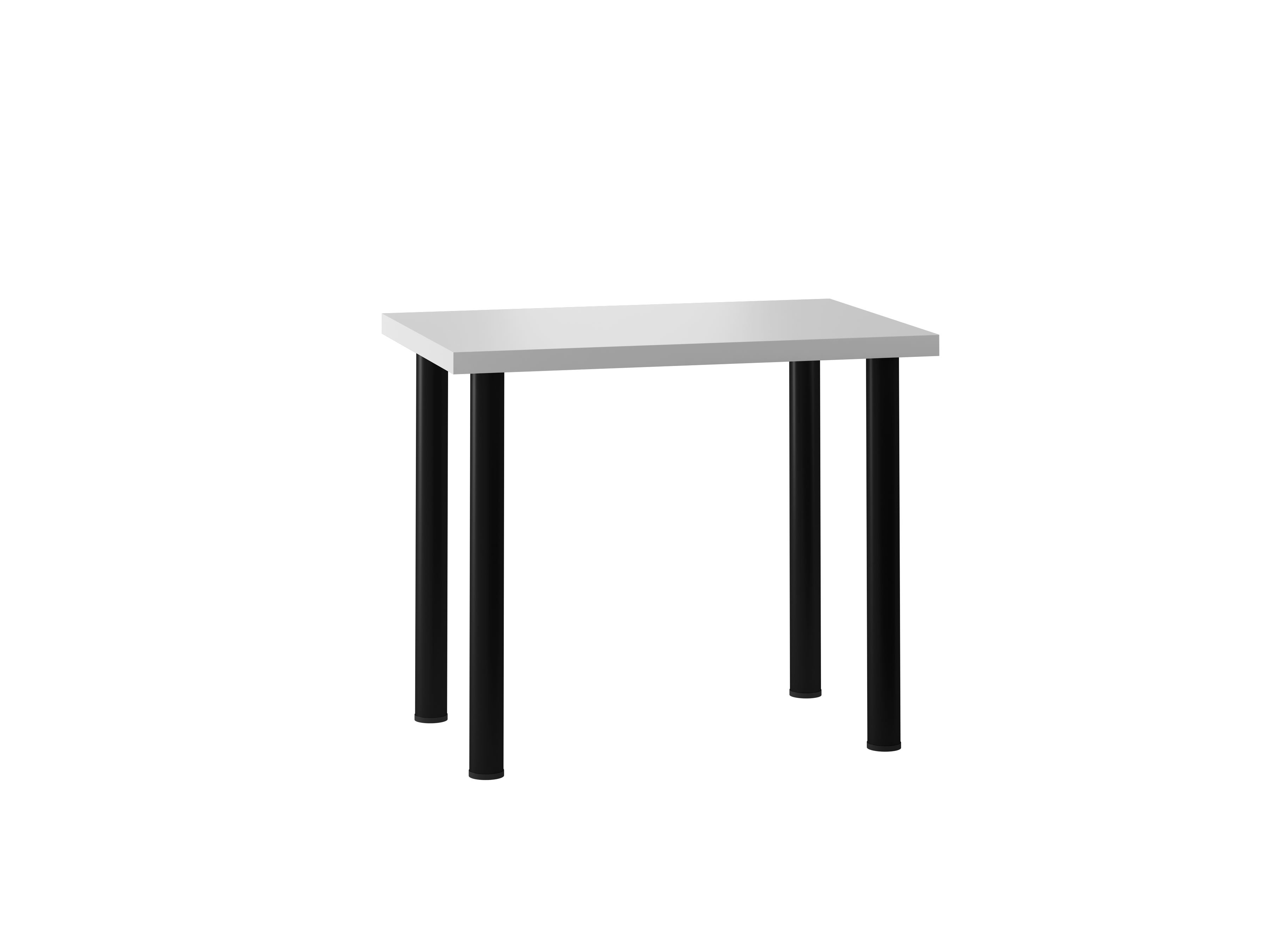 Stół S-01(biały mat) 60x90 /nogi czarny mat/