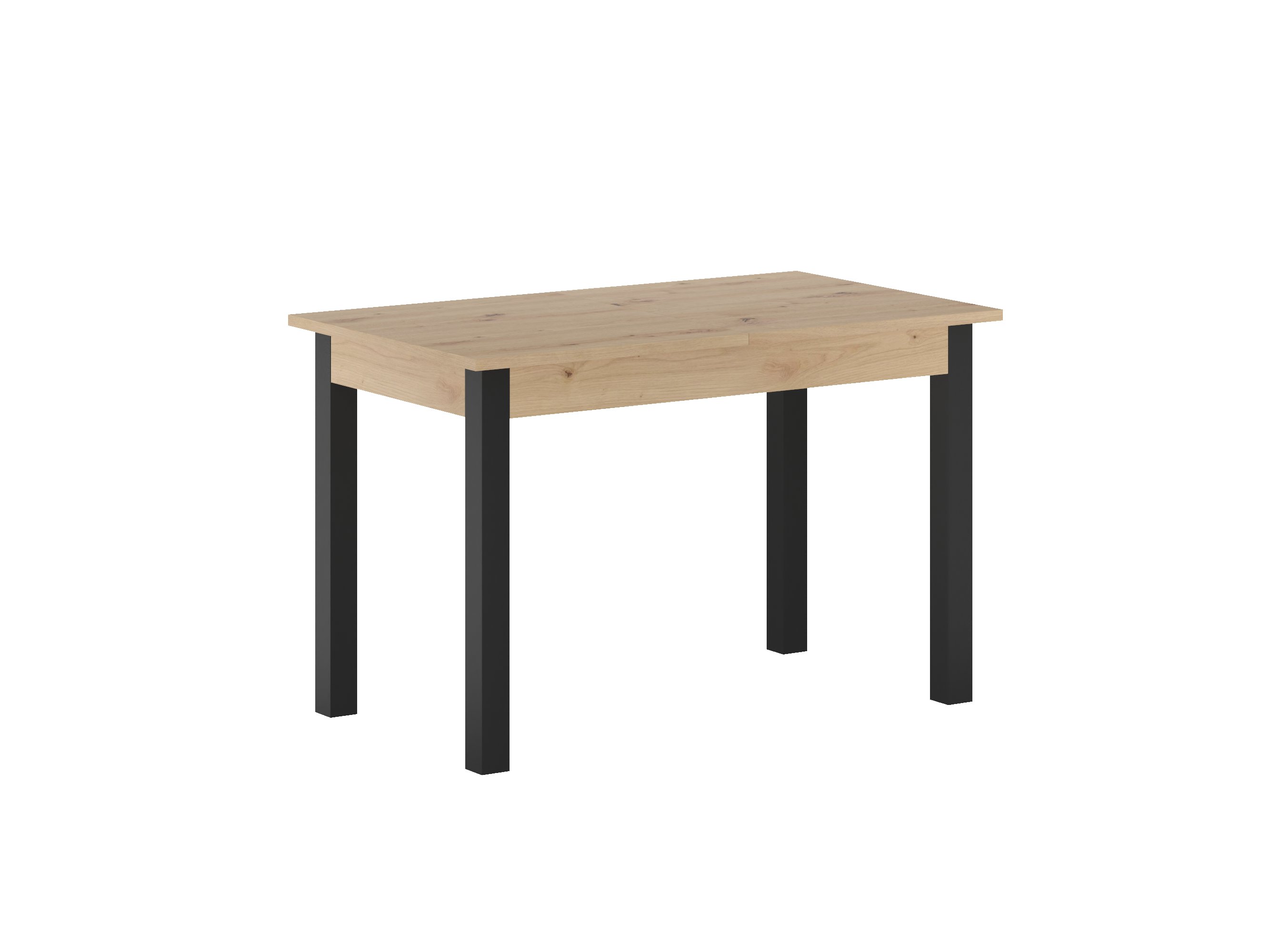 Stół ST2-FX rozkładany (dąb artisan + czarny) 120(160)x70