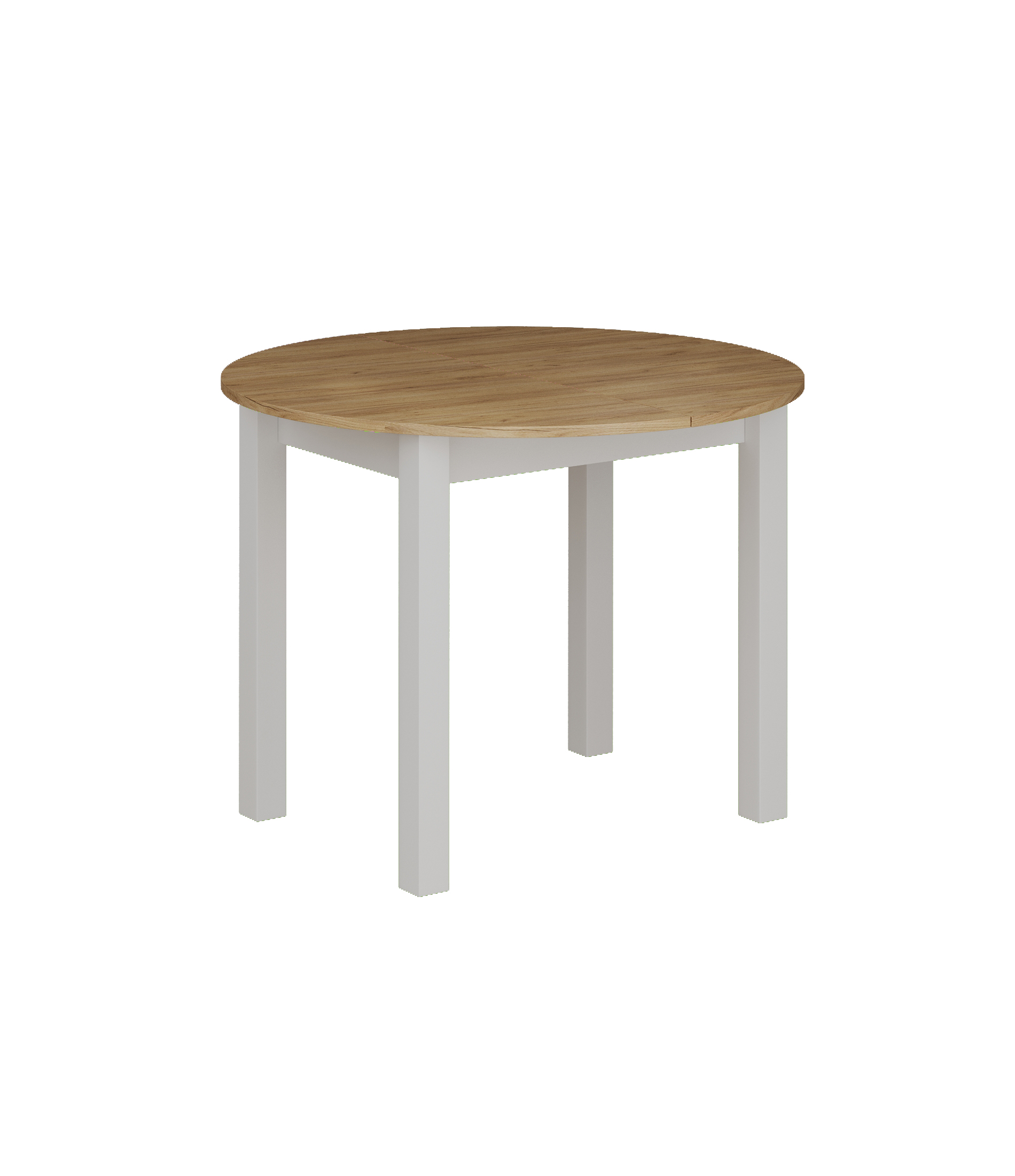 Stół ST3-FX rozkładany (dąb złoty craft/biały) 100(140)x100