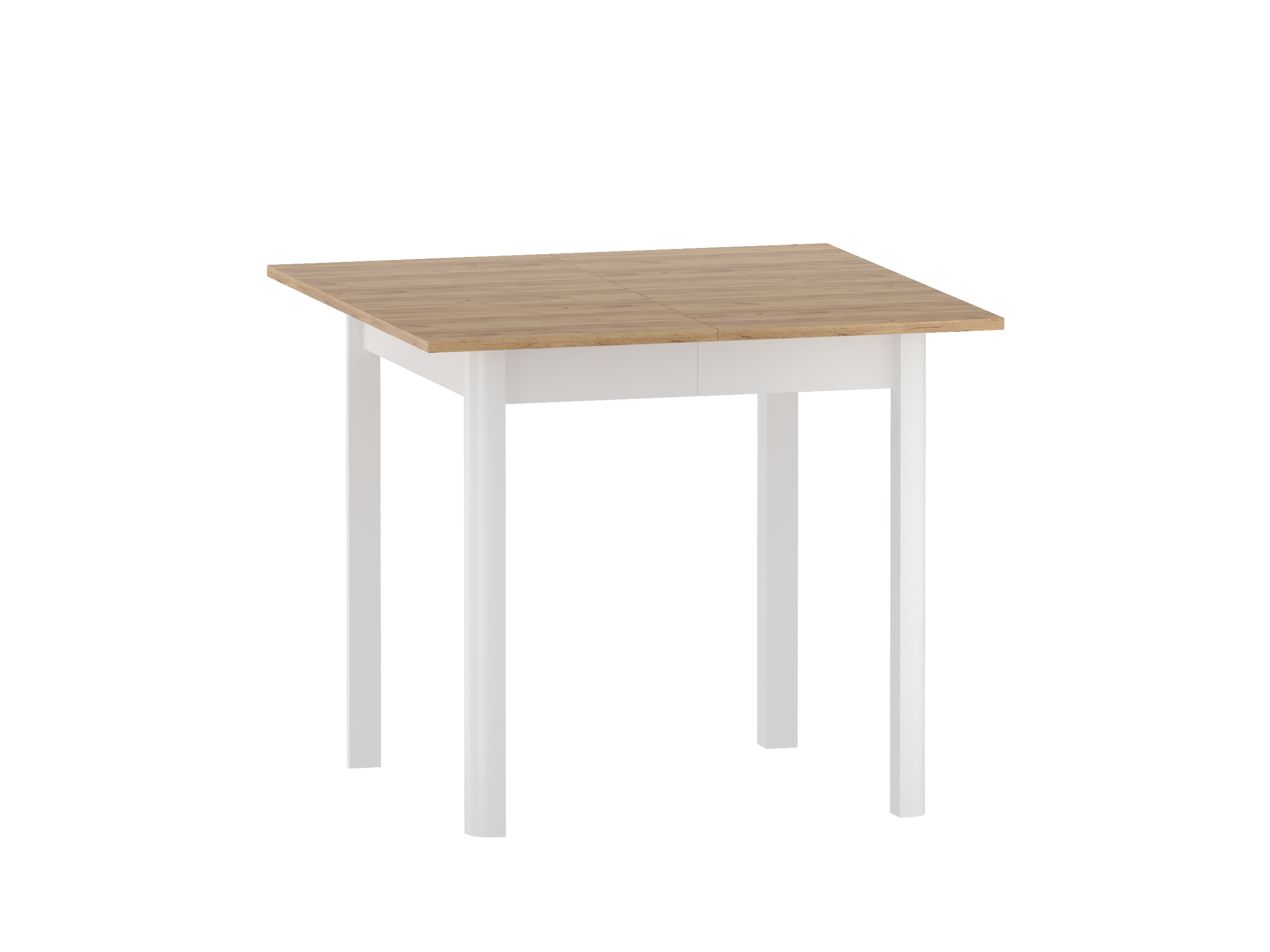 Stół rozkładany ST15-FX (dąb złoty craft/biały) 80x80(115)