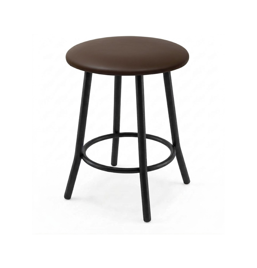 Taboret (eco brąz) Chico 3-150307 - czarny stelaż