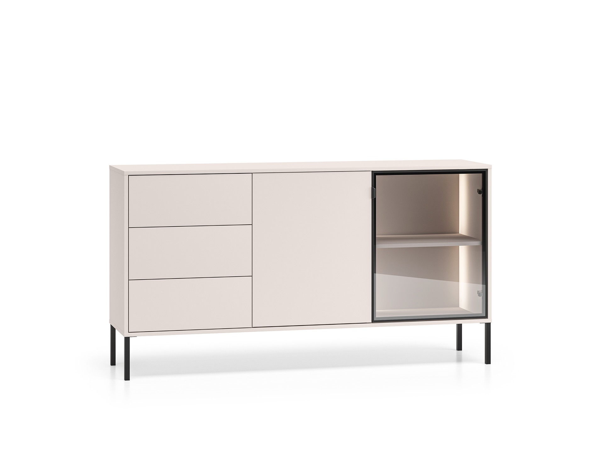 Komoda z oświetleniem BARNEE 02-002 kaszmir