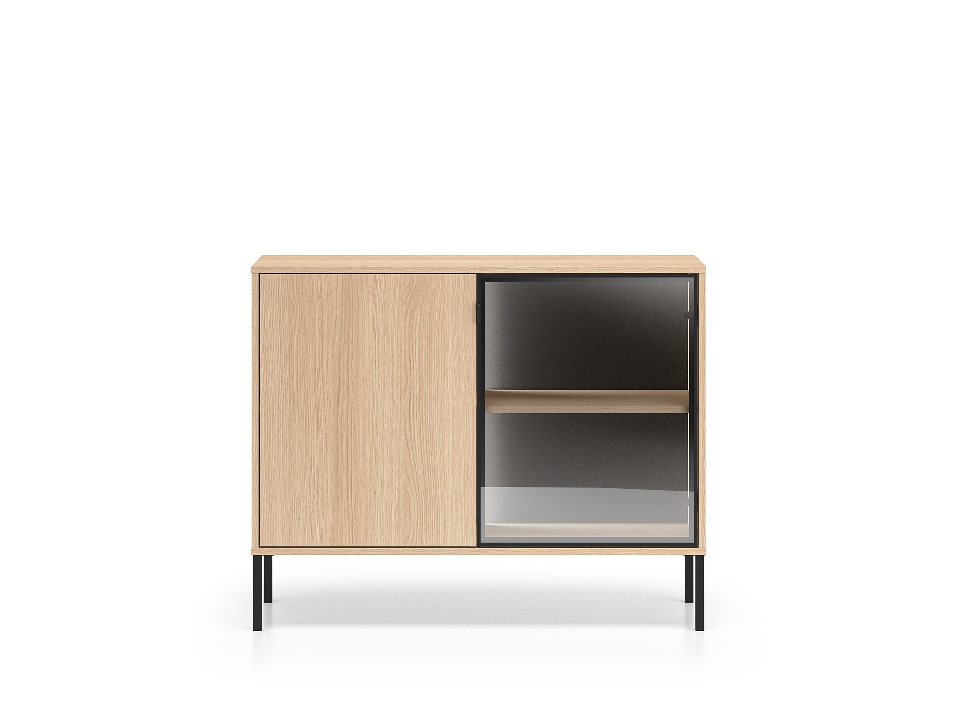 Komoda z oświetleniem BARNNE 03-001 odcienie drewna