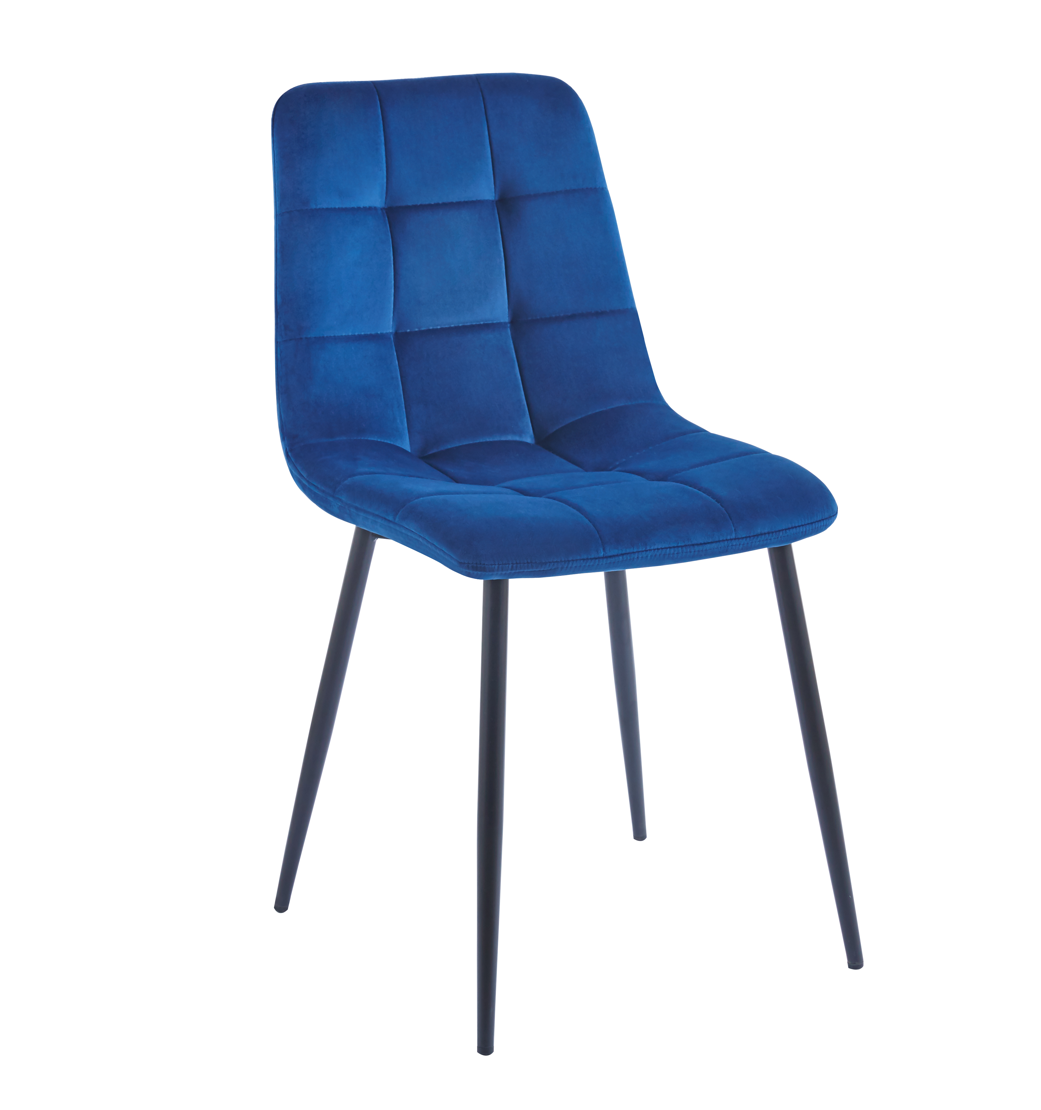 Krzesło K11-FX velvet (niebieskie)