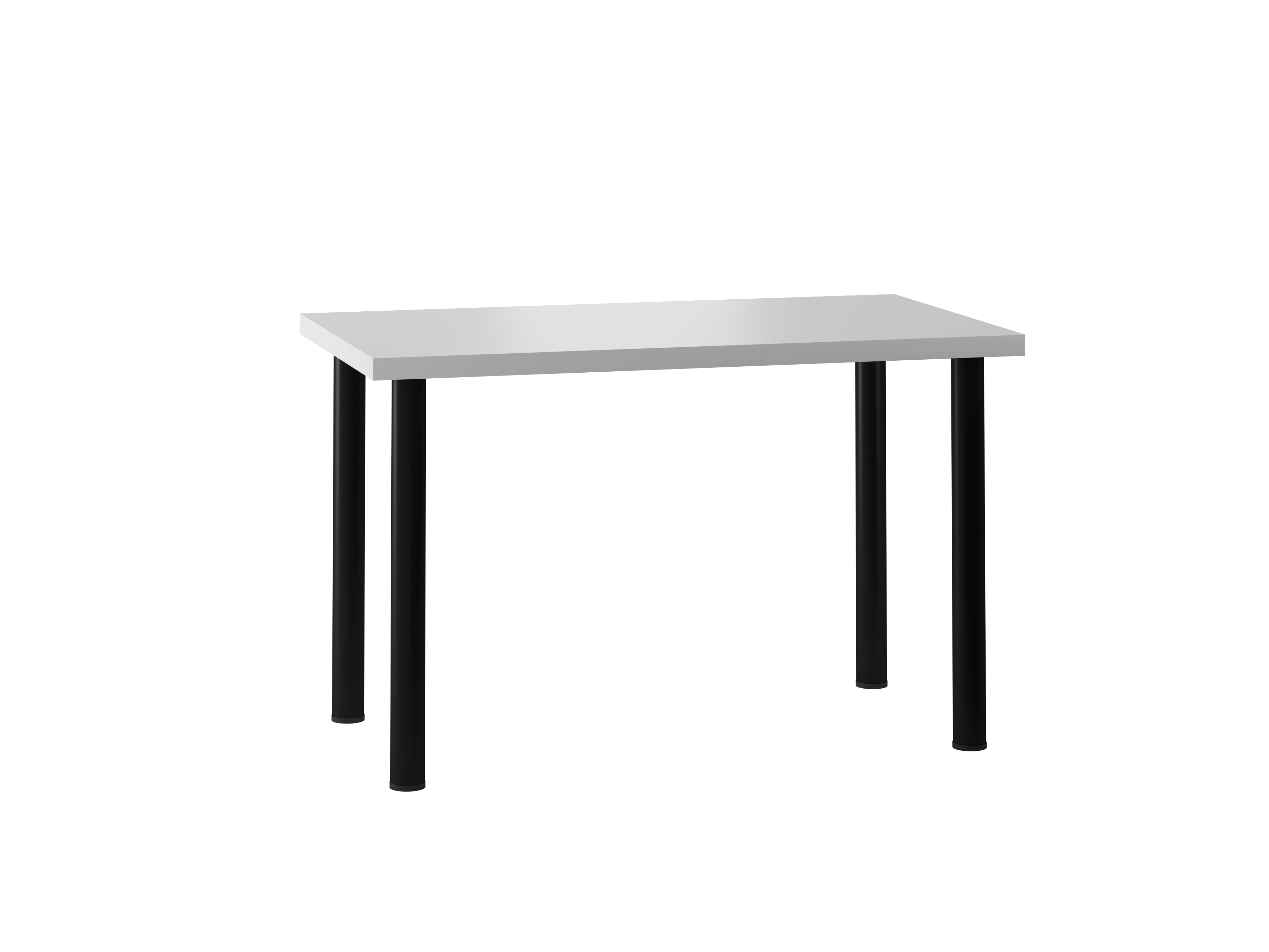 Stół S-03 (biały mat) 68x120 /nogi czarny mat/