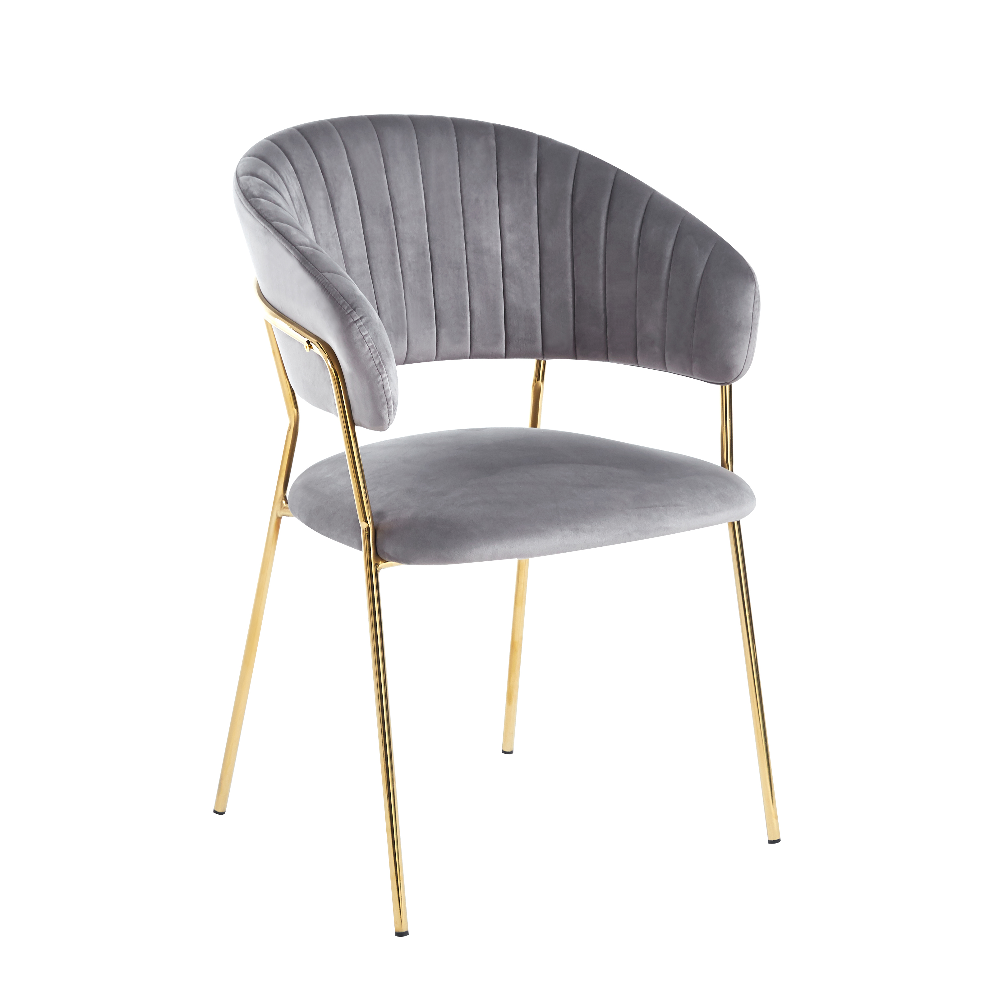 Krzesło K4-FX velvet (szare)