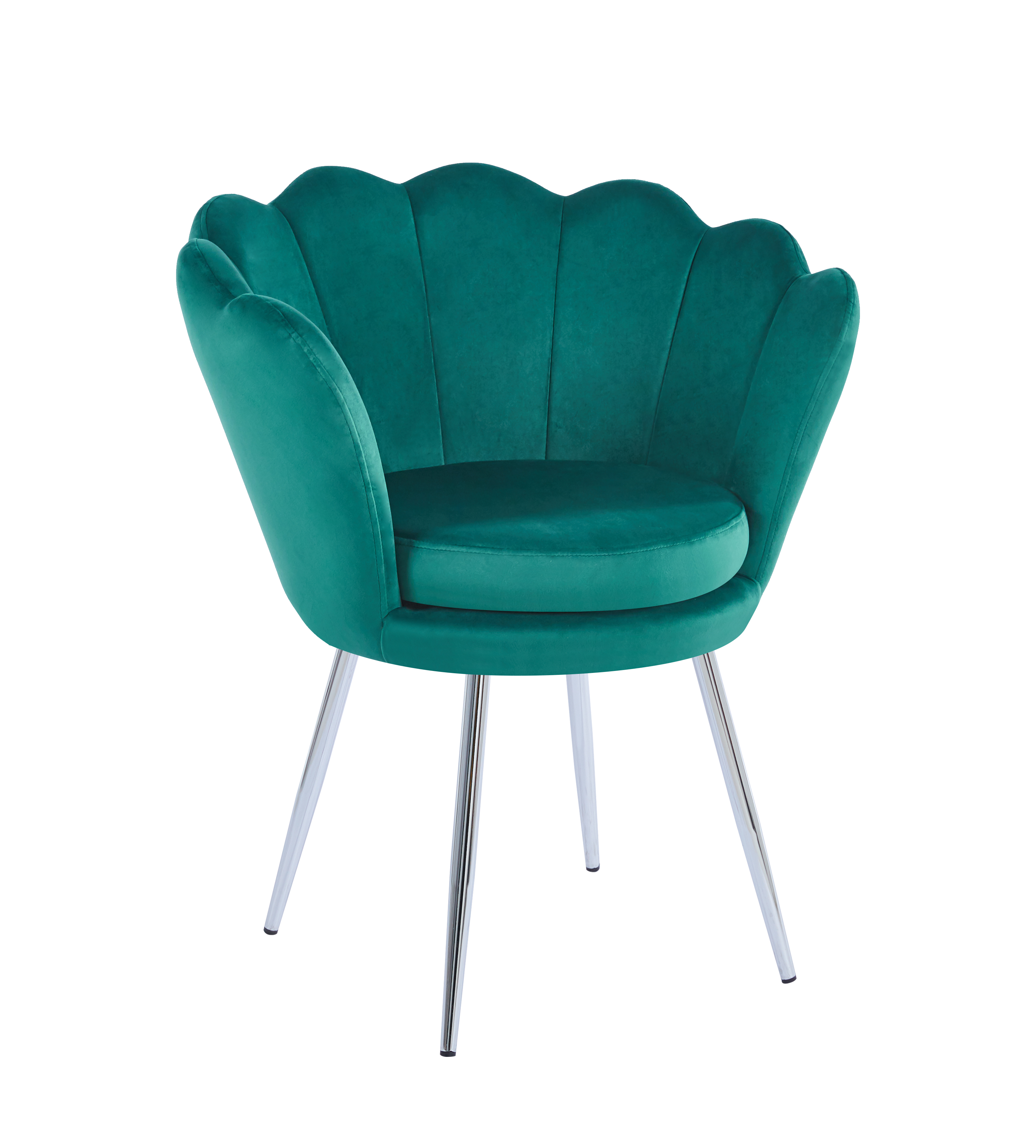 Fotel velvet FR1-FX (zielony) /nogi srebrne/