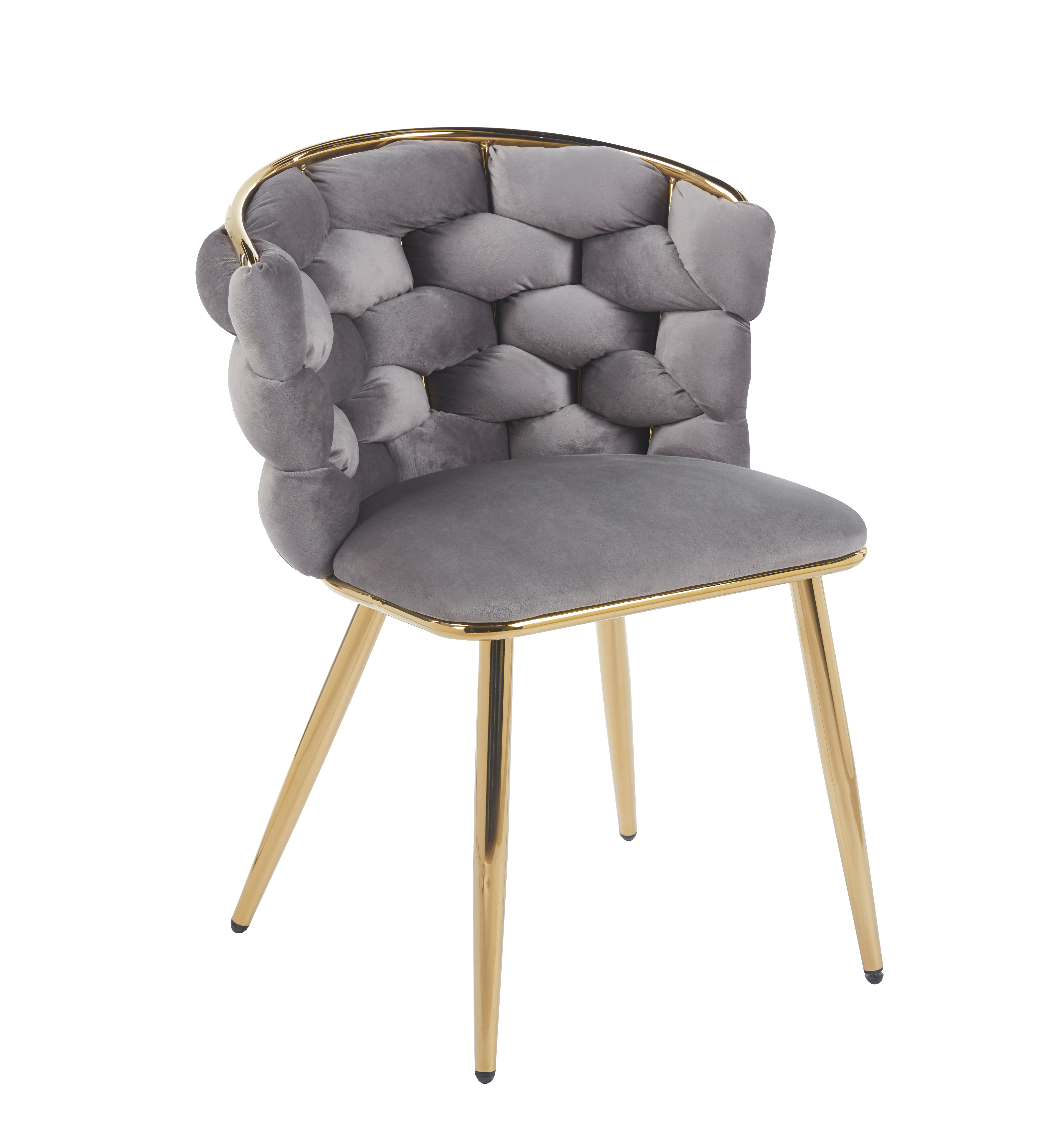 Krzesło K47-FX (G) velvet (szare)