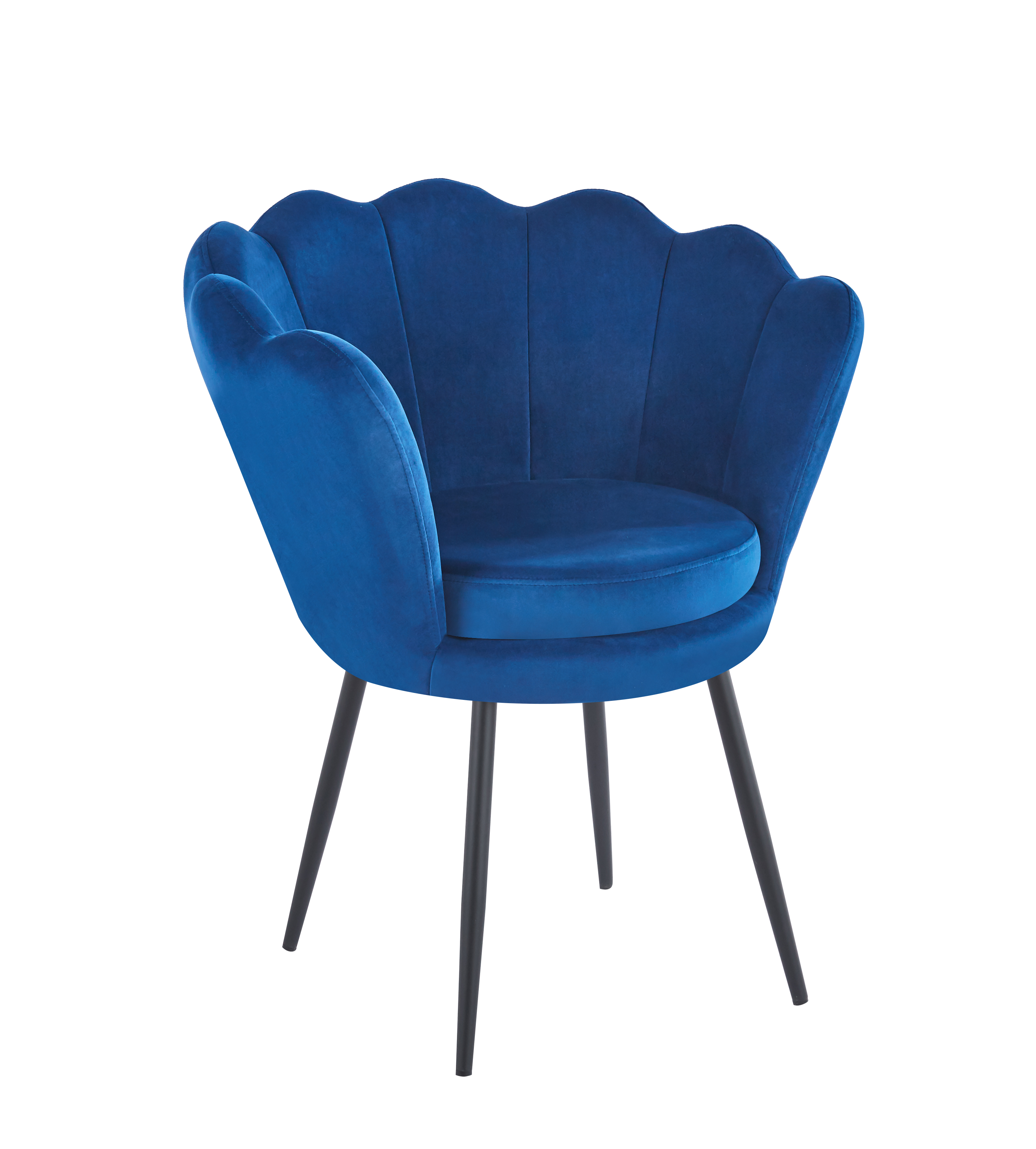 Fotel velvet FR1-FX (niebieski) /nogi czarne/