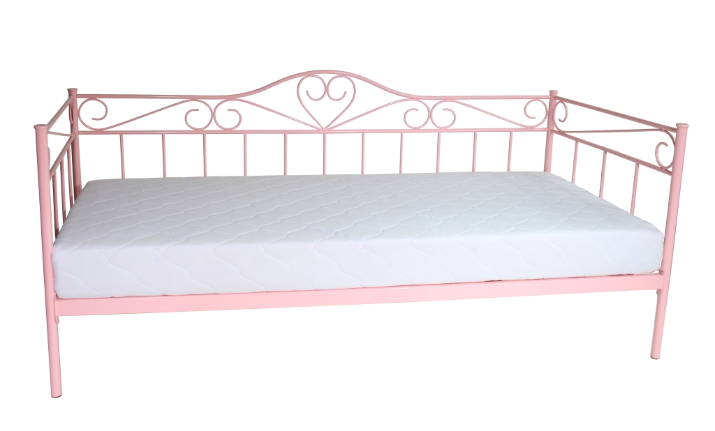Łóżko metalowe MBD8509 różowe