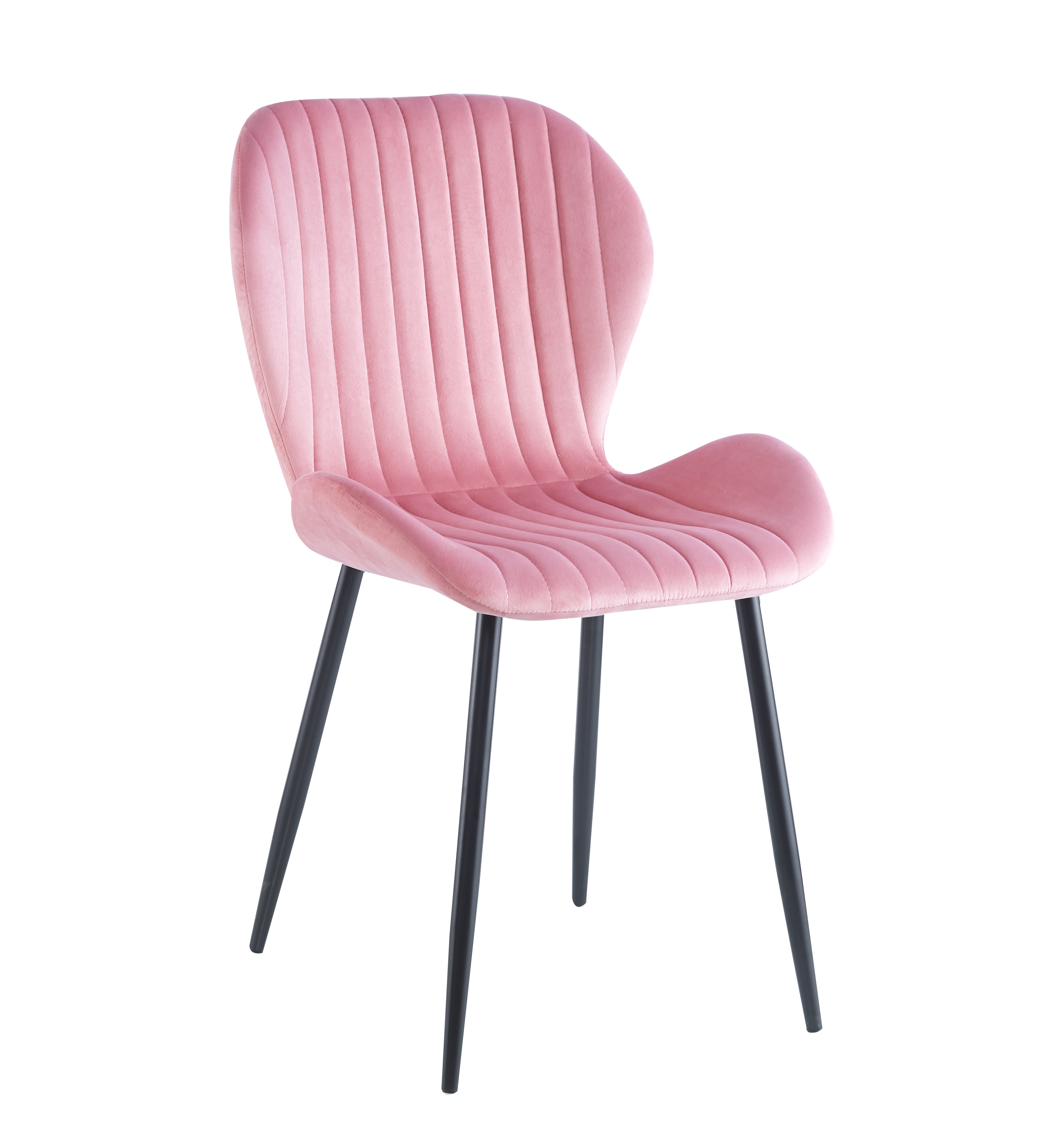 Krzesło K1-FX velvet różowe