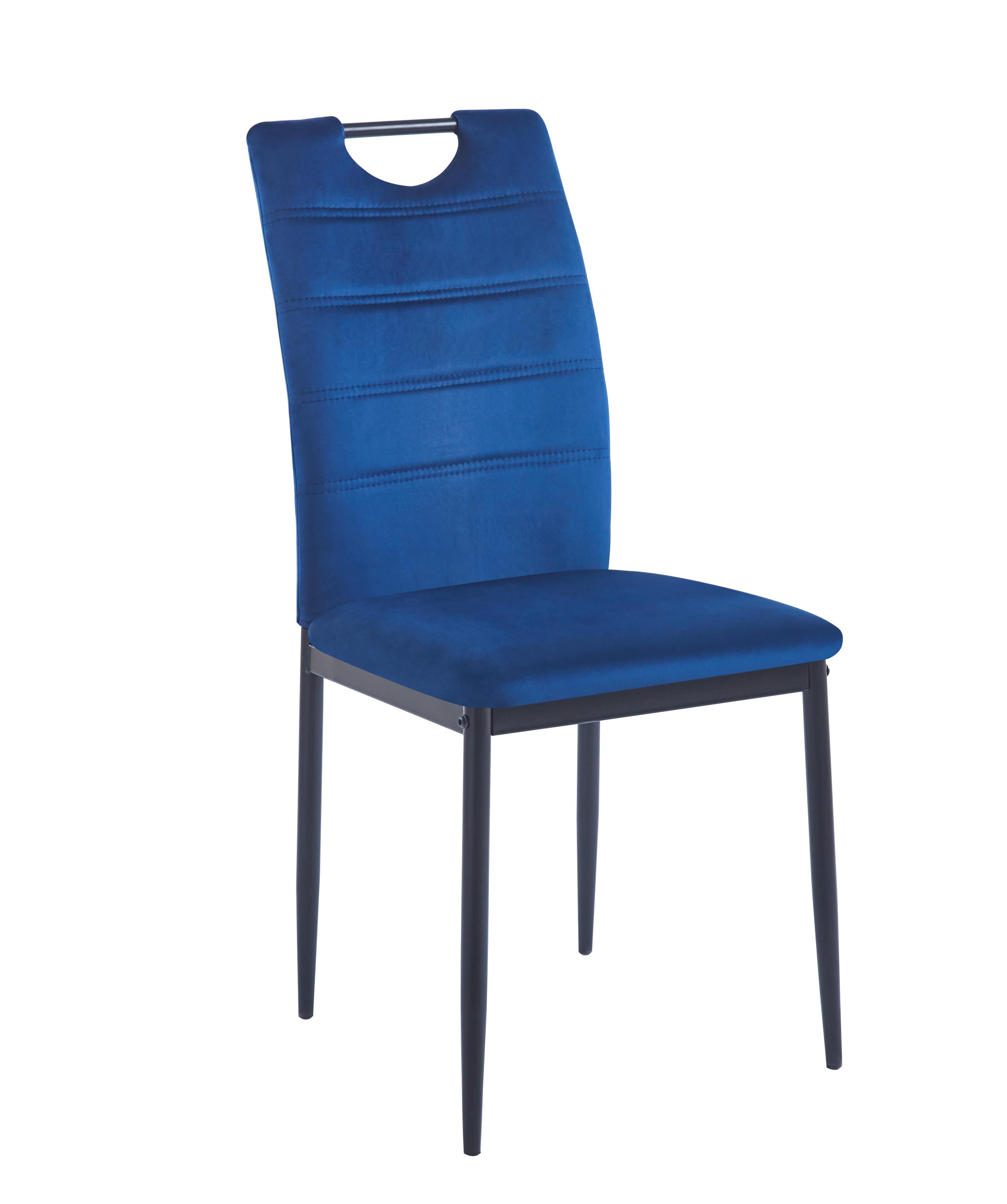 Krzesło K13-FX velvet (niebieskie)