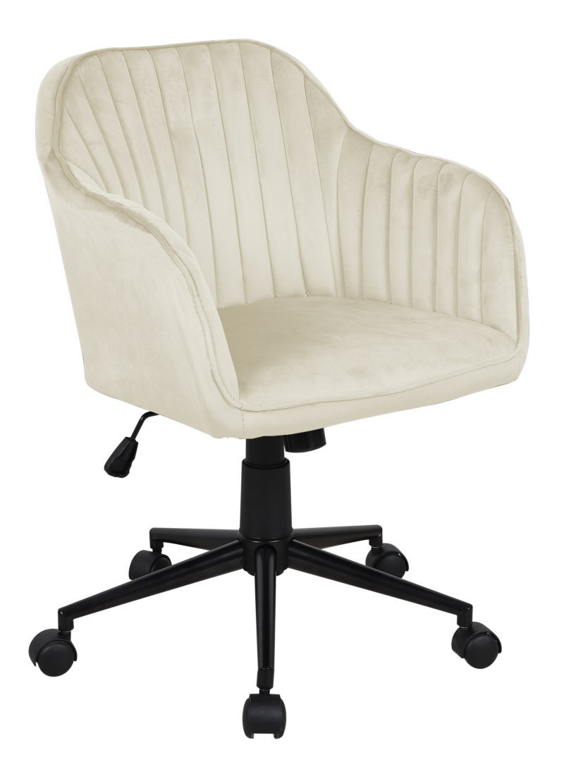 Fotel FB1-FX obrotowy velvet (beżowy)