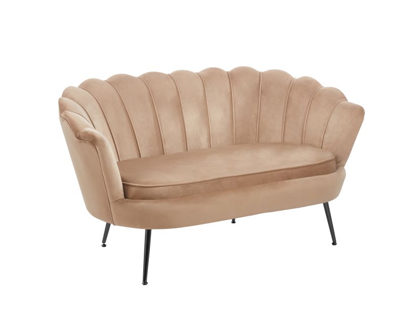 Sofa SF1-FX velvet (cappuccino) /nogi czarne