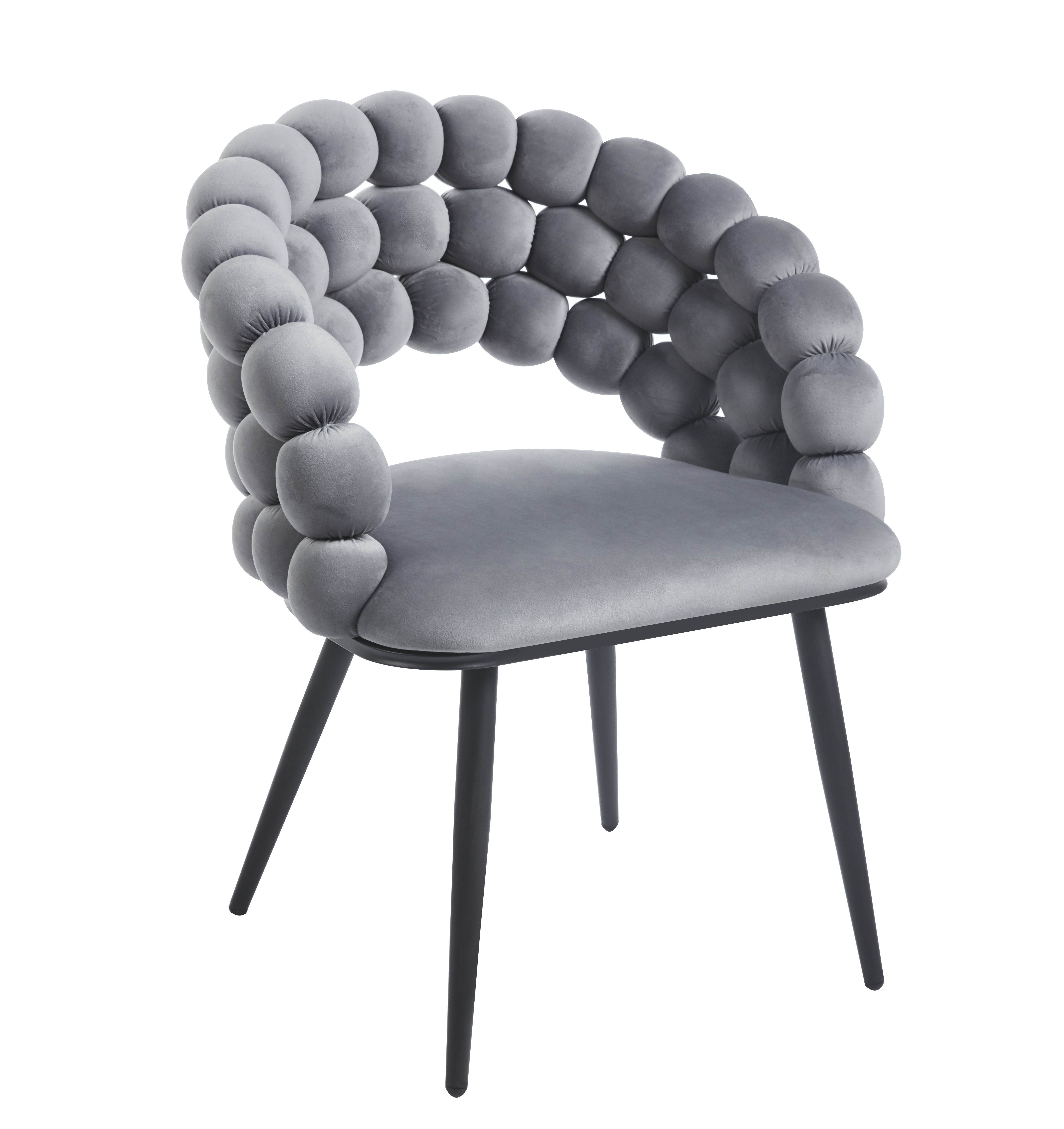 Krzesło K20-FX velvet (szare)