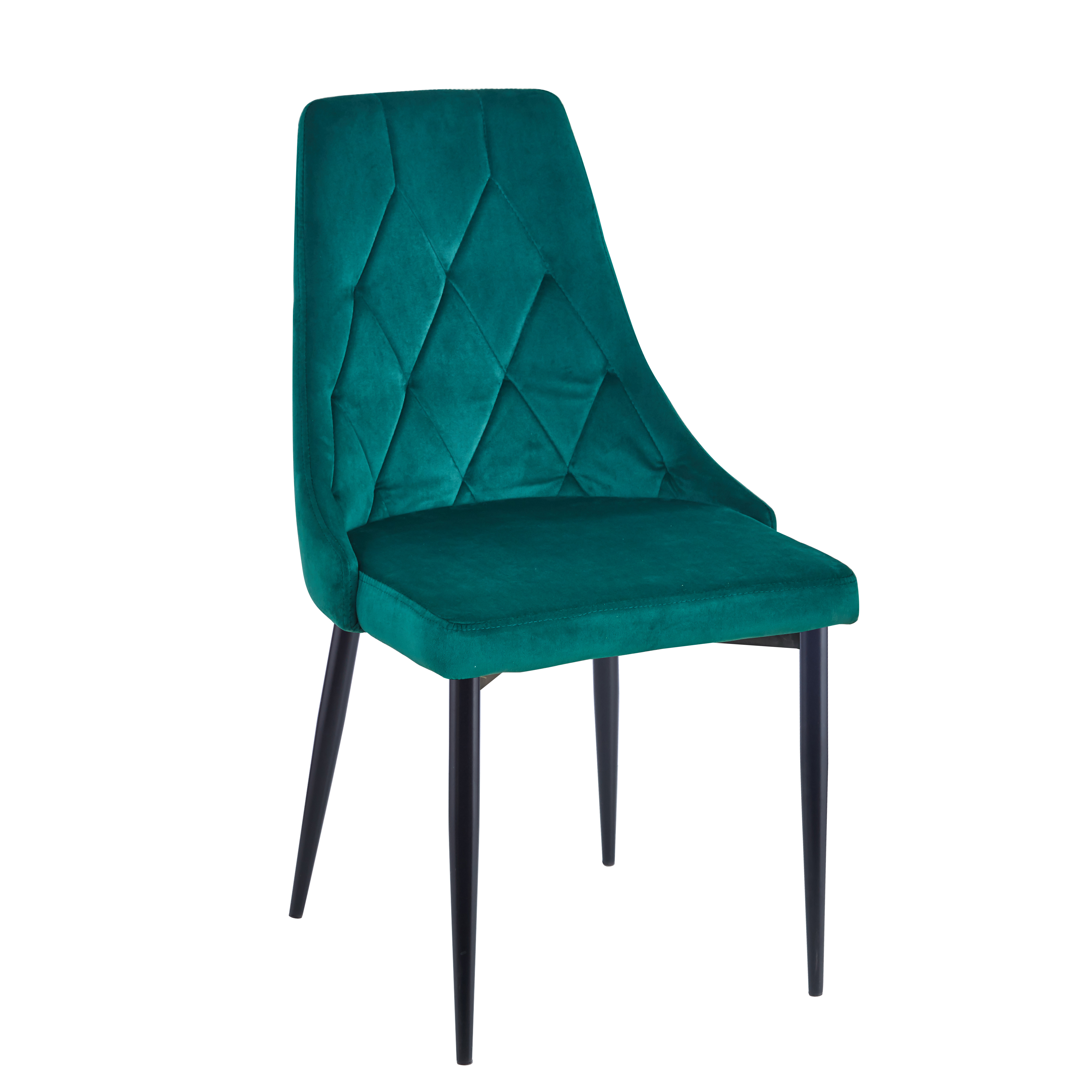 Krzesło MC-01-2 velvet (zielone) - czarne nogi