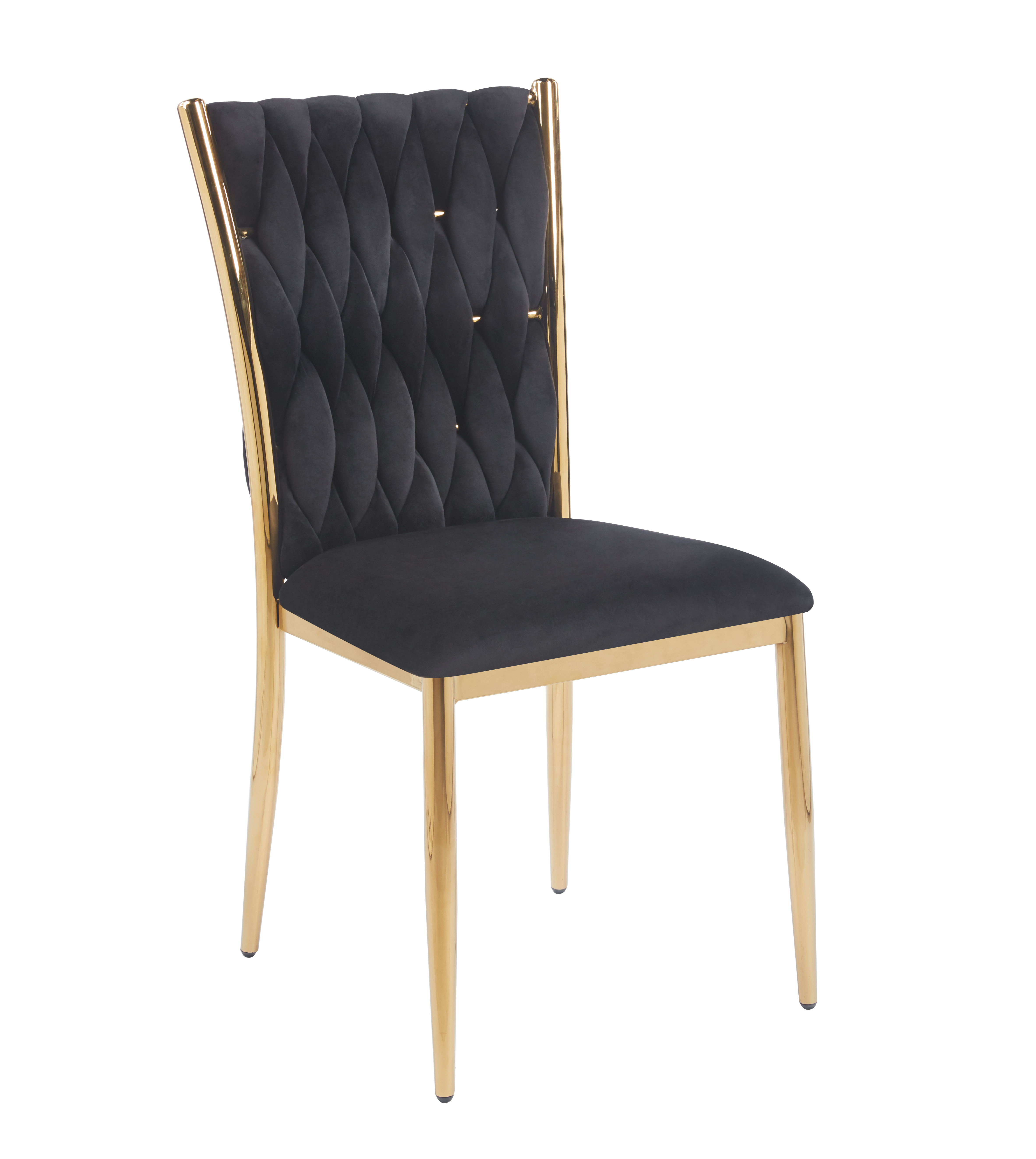 Krzesło K37-FX (G) velvet RIVIERA 100 (czarne)